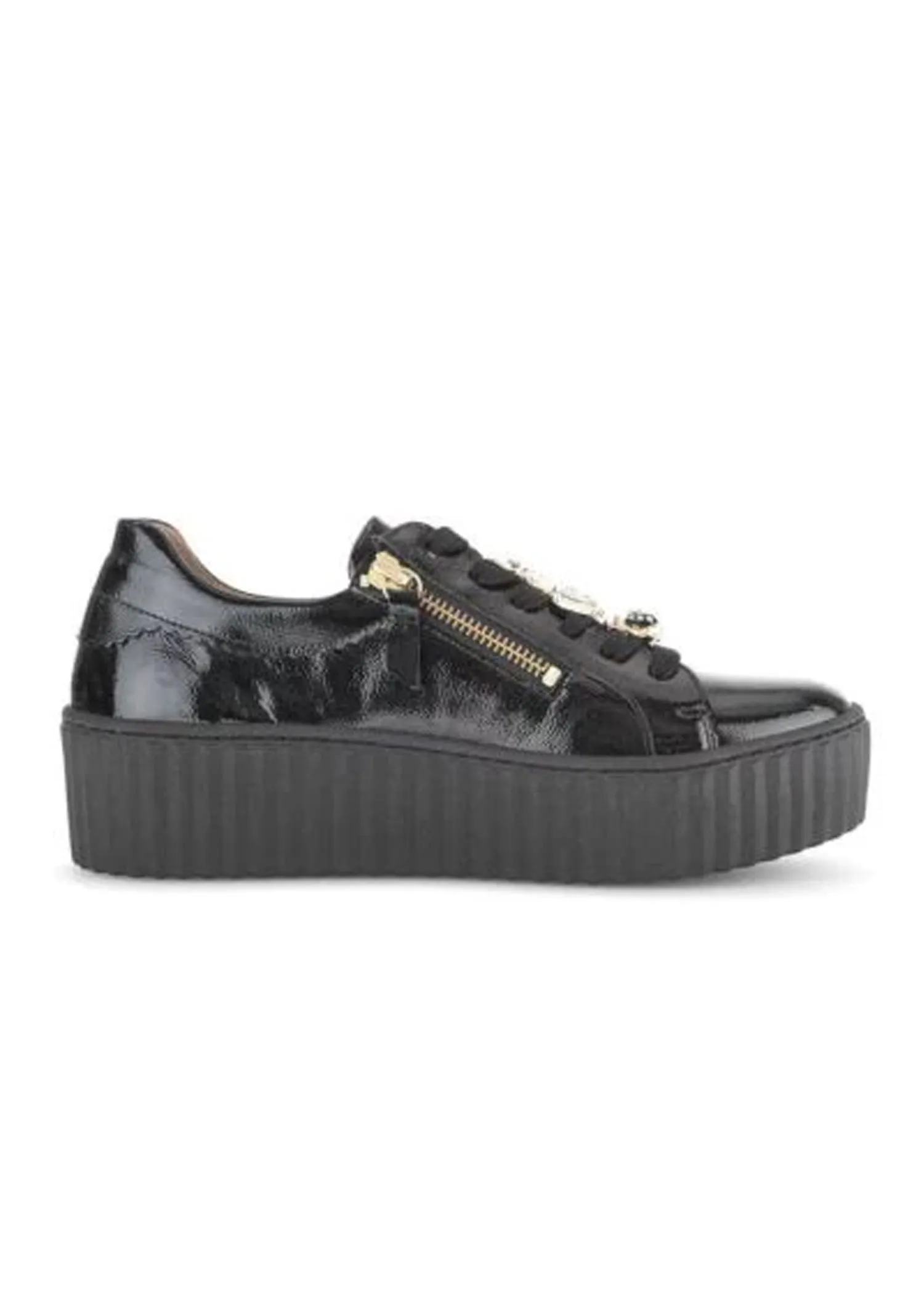 Sculpted stability Gabor Bee Platform Double Zip Sneaker