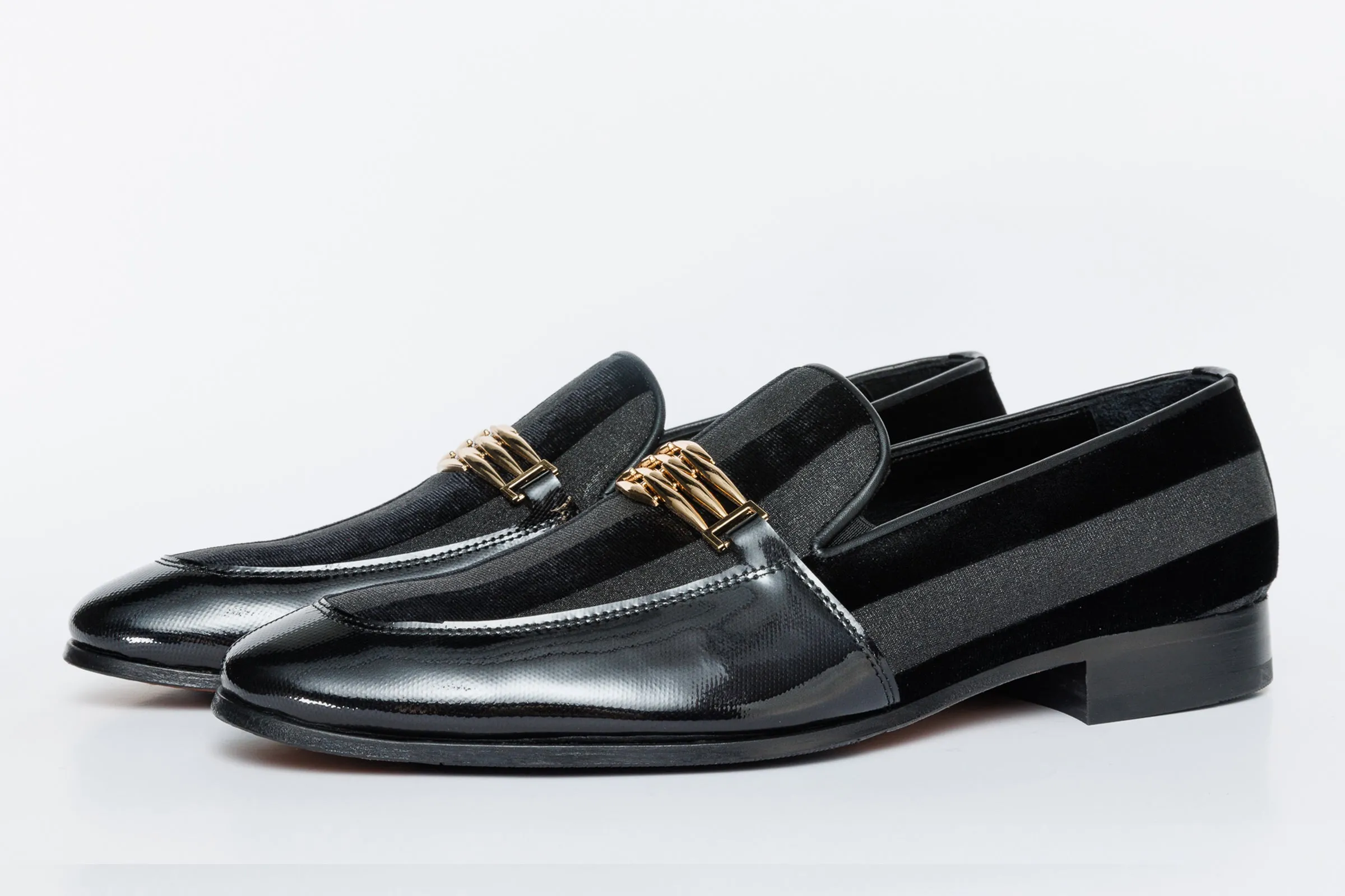 Seasonal The Pontalto Leather Men Shoe Black Bit Loafer