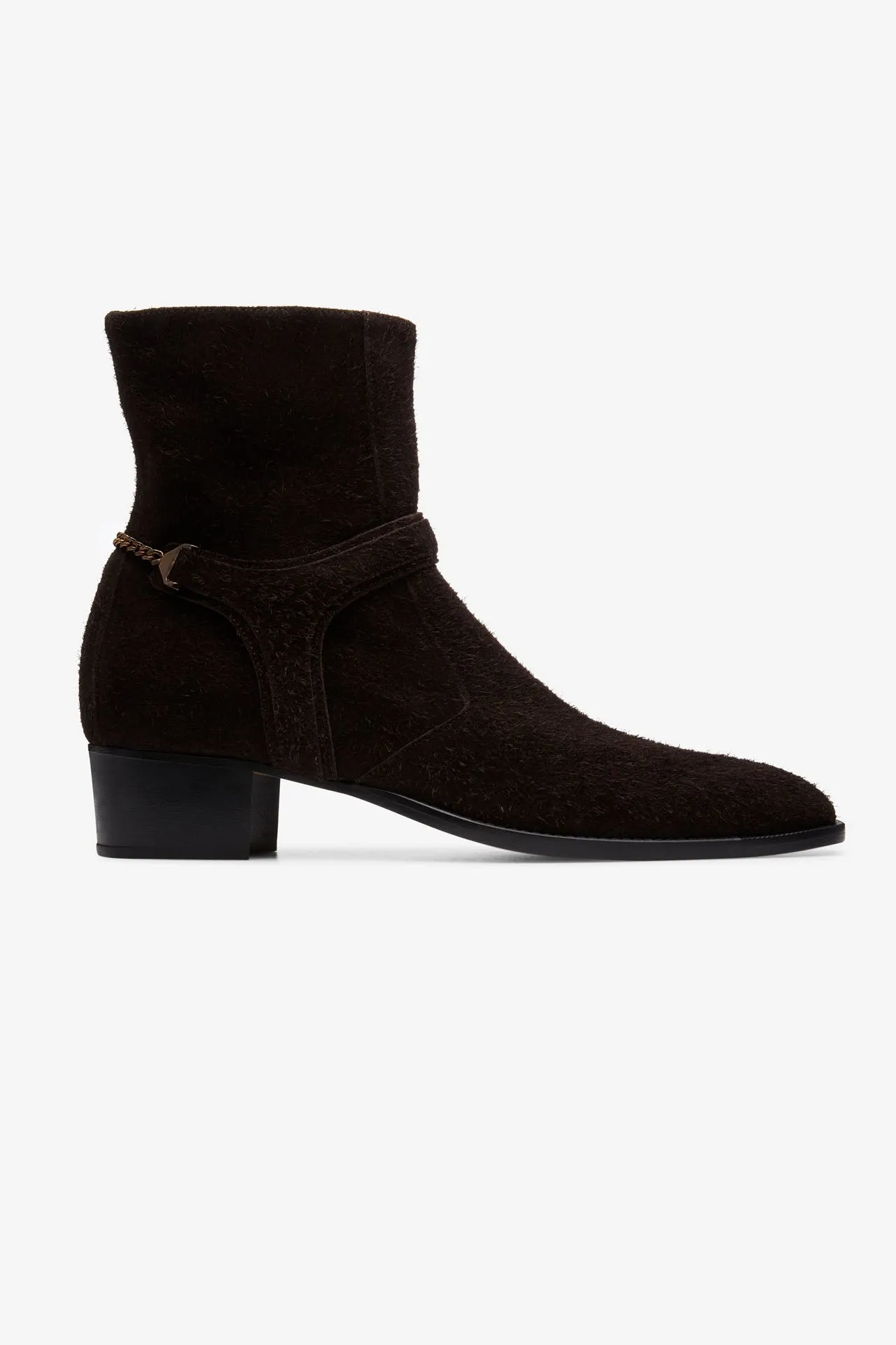 Secure Fit Design Steve Boot Ebony Suede [Woman]
