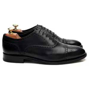 Step Leather Comfort Walking Shoes 'Segsbury' Black Leather Oxford Brogues UK 8 E
