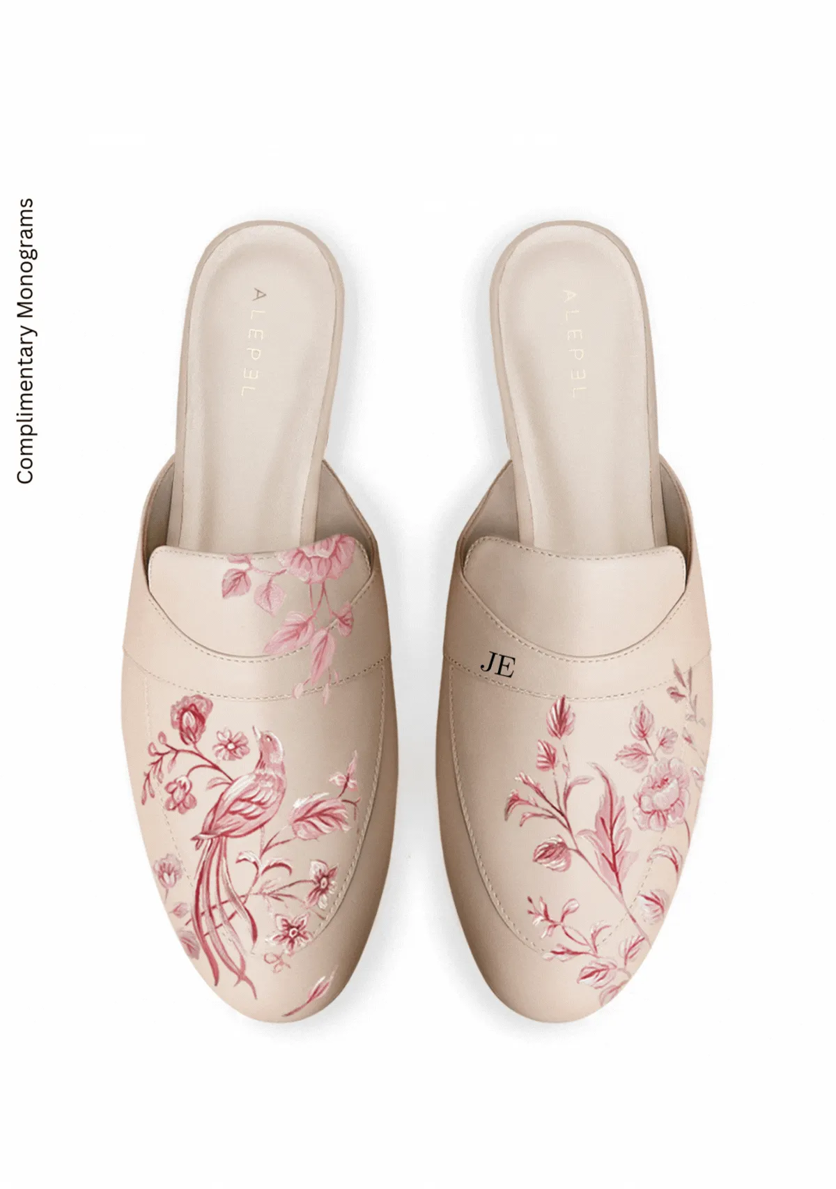 Shock Absorbing Padding Eden Garden Beige Mule