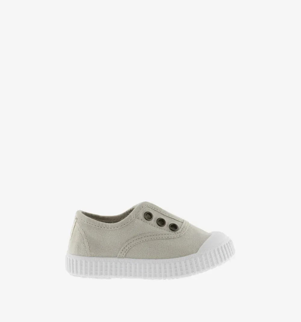 Shock Absorbing Victoria Boy's and Girl's Inglesa DREC Canvas Trainers - Hielo