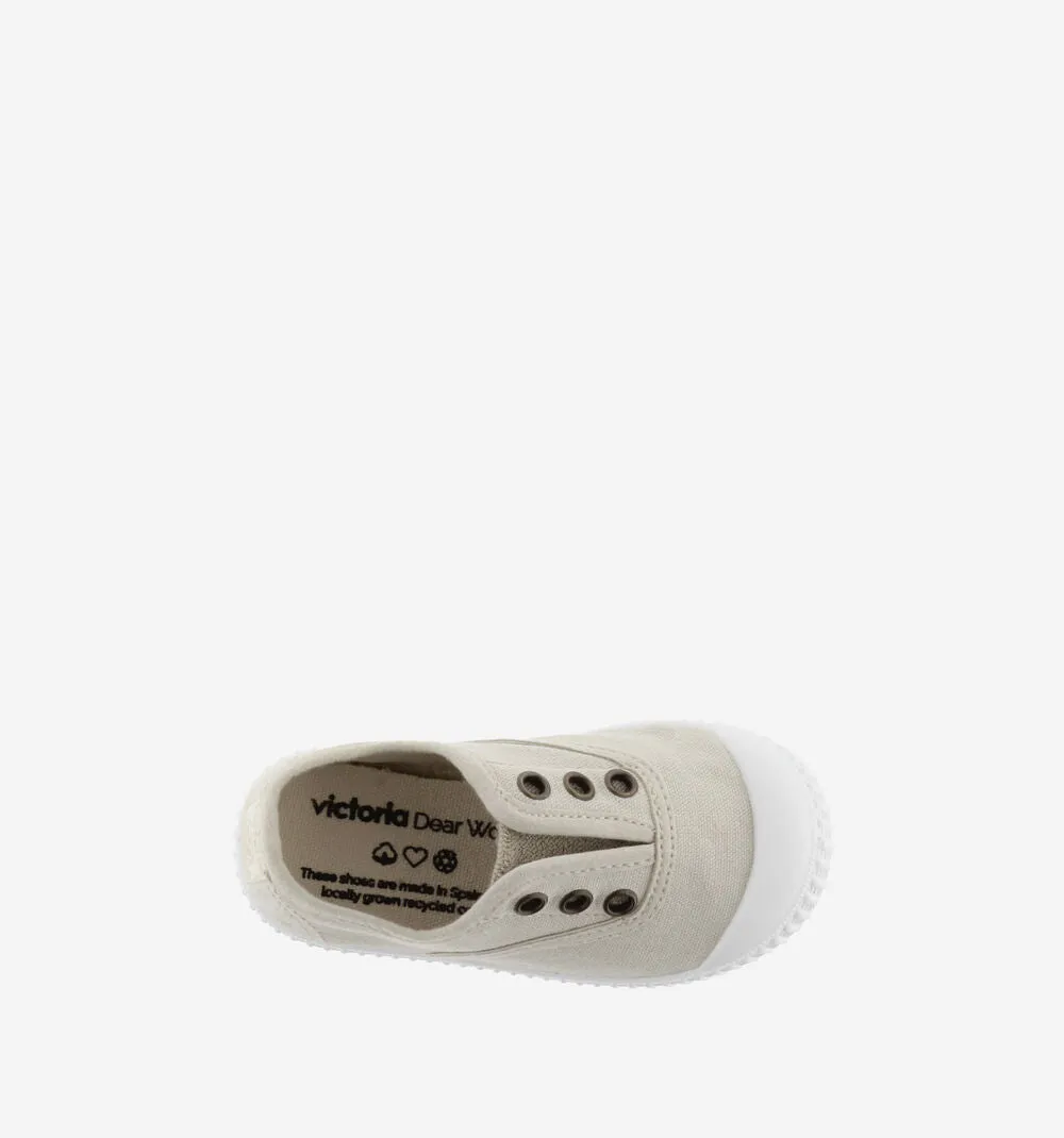 Shock Absorbing Victoria Boy's and Girl's Inglesa DREC Canvas Trainers - Hielo