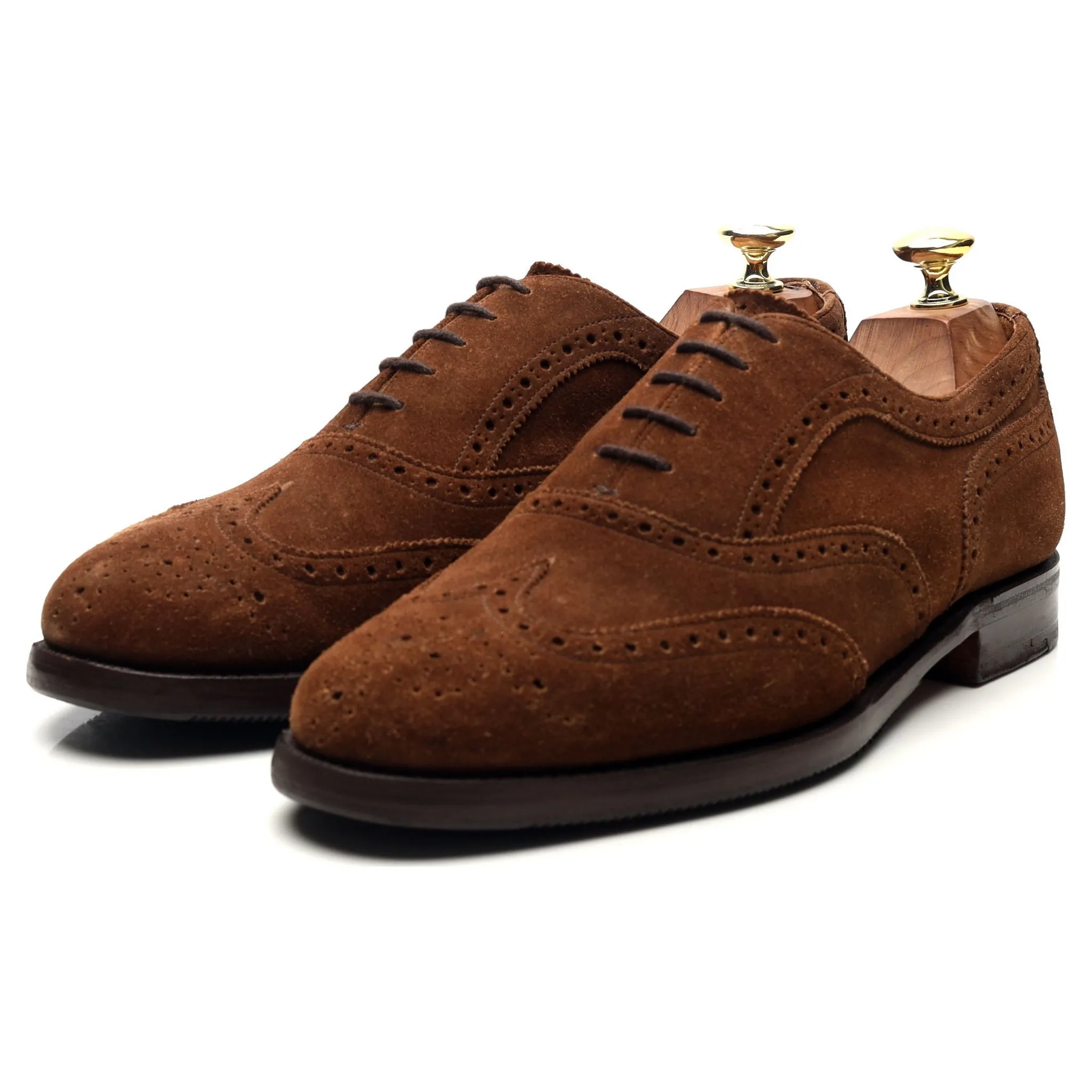 Superior Build 'Grosvenor ll' Brown Suede Oxford Brogues UK 7 F