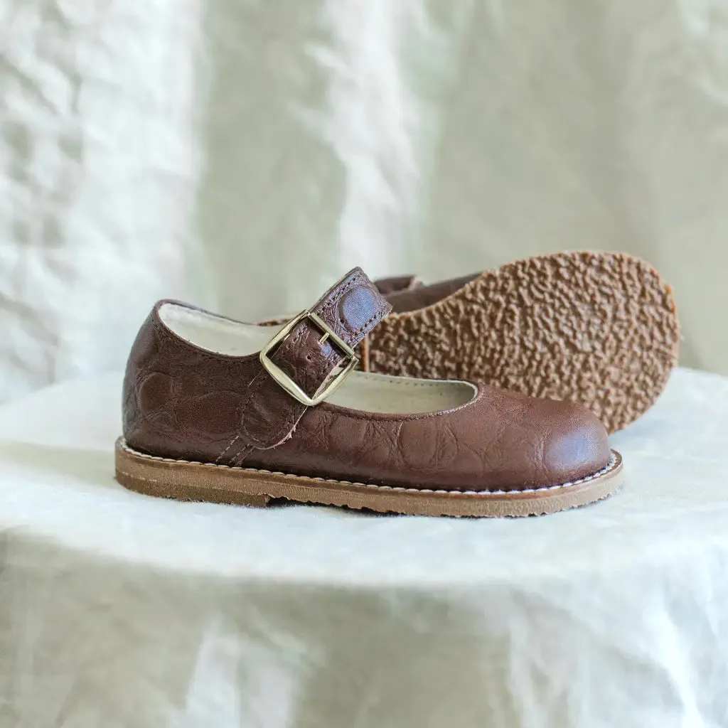 Shopping Experience Etta Mary Jane - Brown Pebble