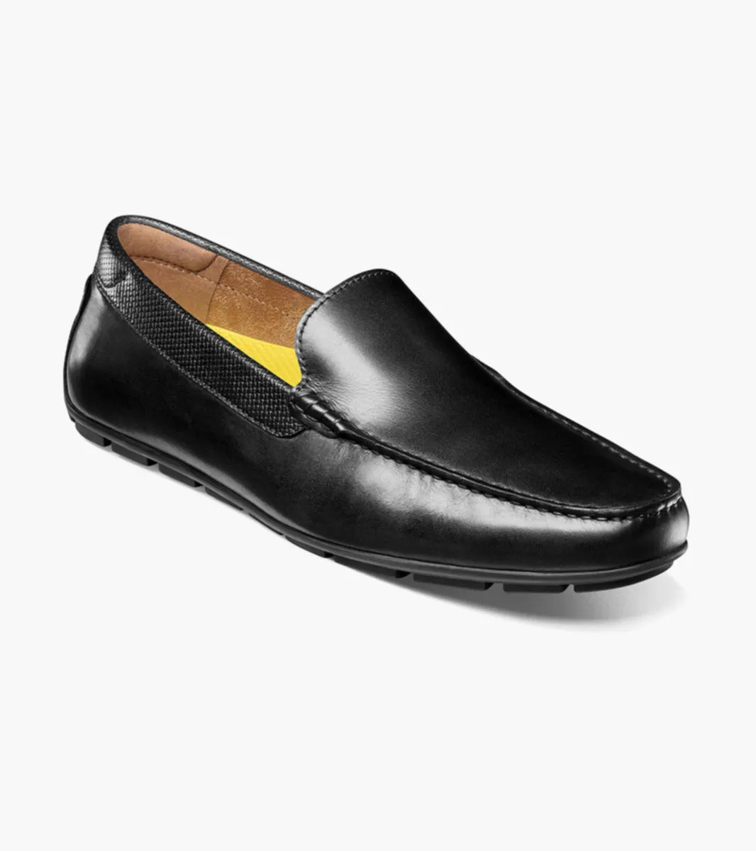 Signature Loafers Motor Moc Toe Venetian Driver-Black | Florsheim
