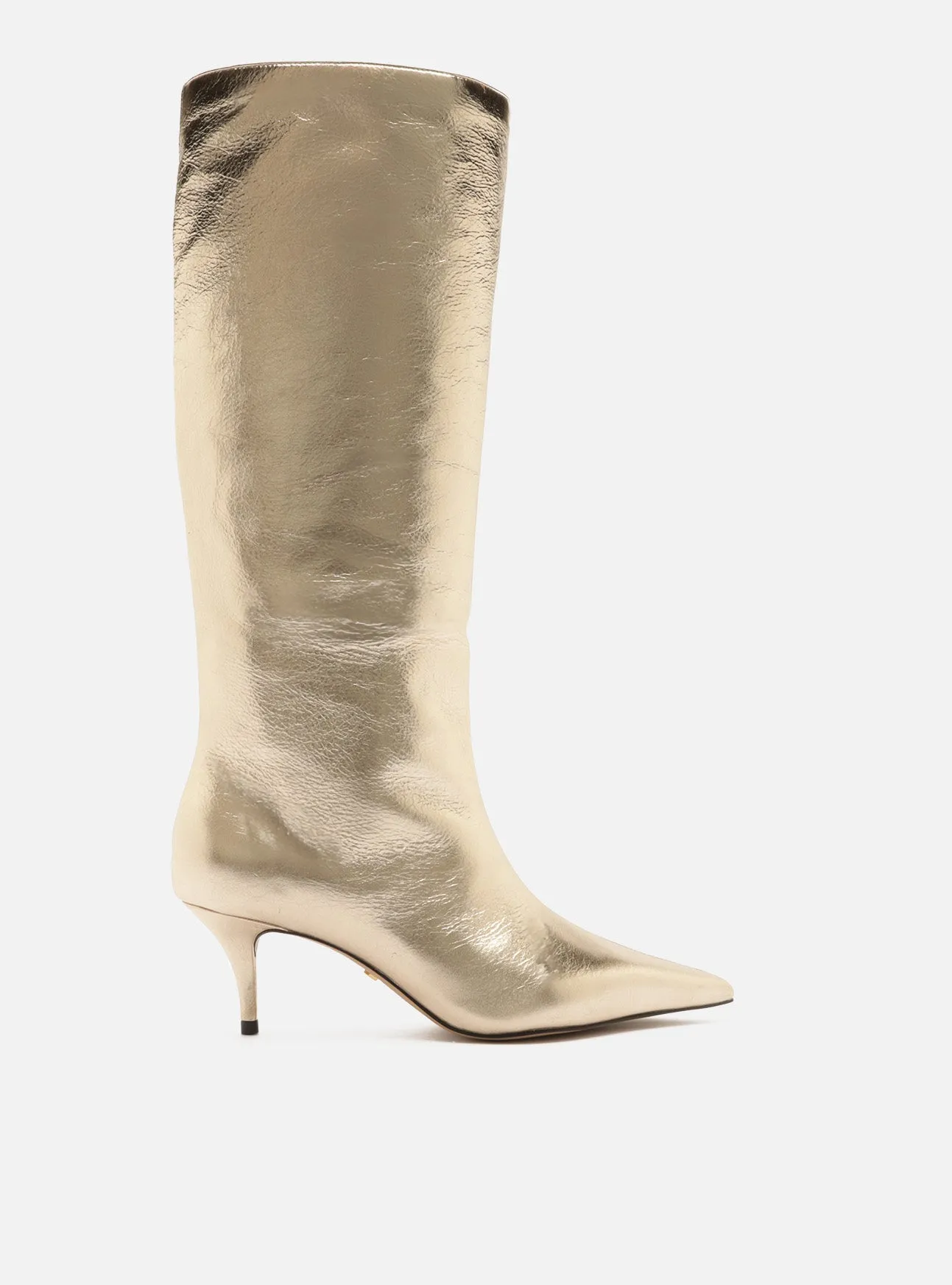 Skye Leather Stiletto Boot Casual Heeled Boots
