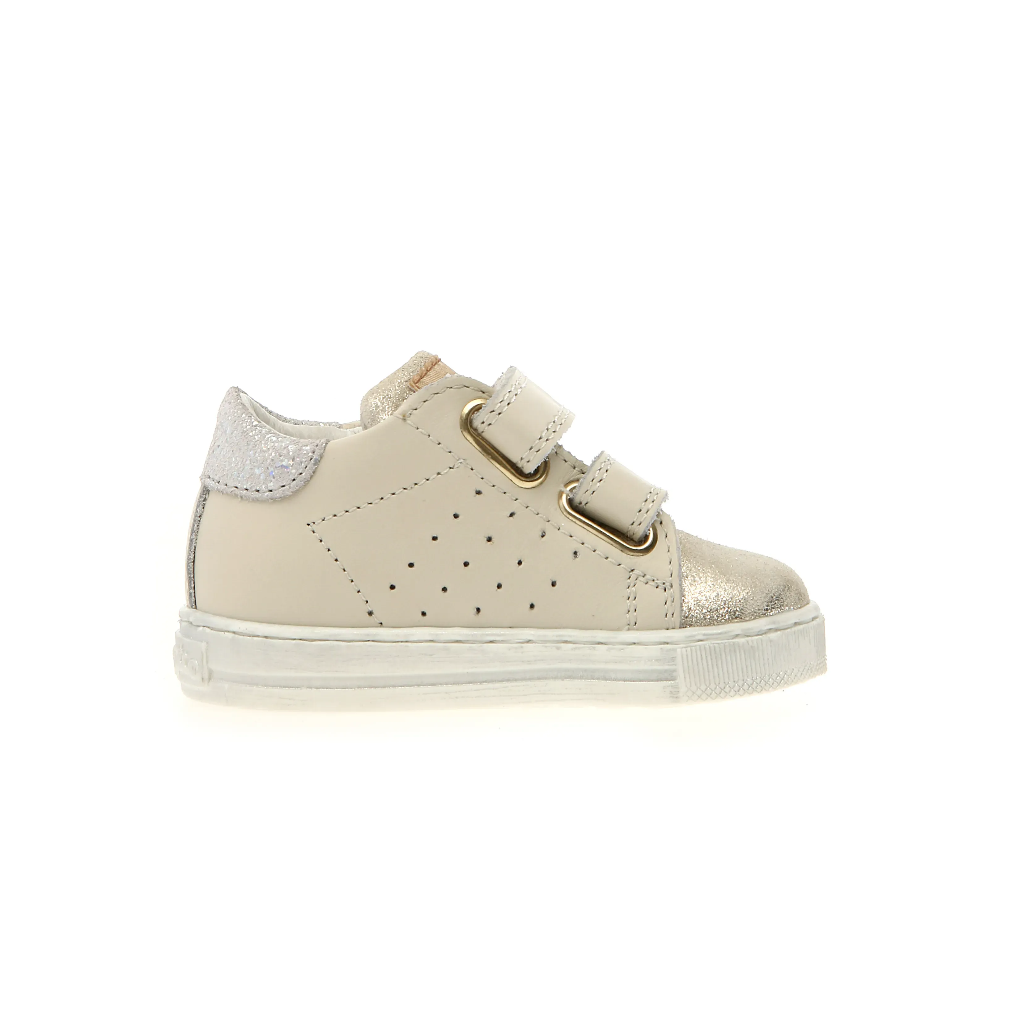 Slip Resistant Falcotto Girl's Salazar 3 Vl Casual Shoes - Milk / Platinum