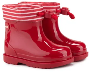 Breathable materials for kids Igor Boy's and Girl's Bimbi Navy Rain Boots, Rojo