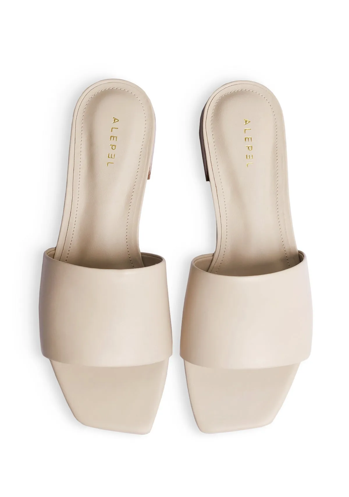 Slip Resistant Sole Beige Square Custom Design