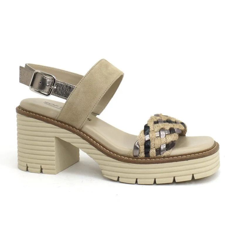 Slip-Resistant Sole SOFTWAVES BLAIR - SAND MULTI