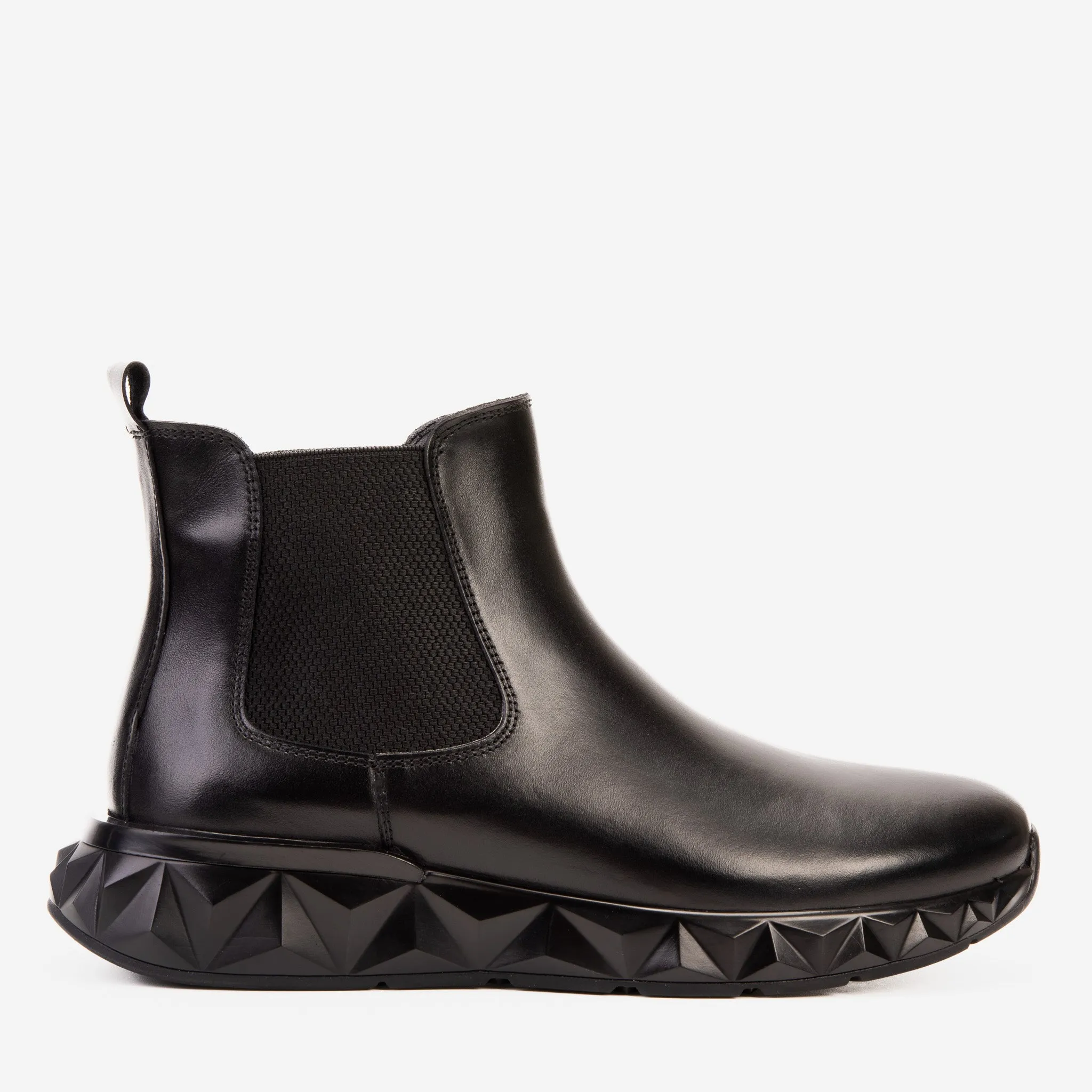 The Apex Black Leather Men Chelsea Boot Hot Day