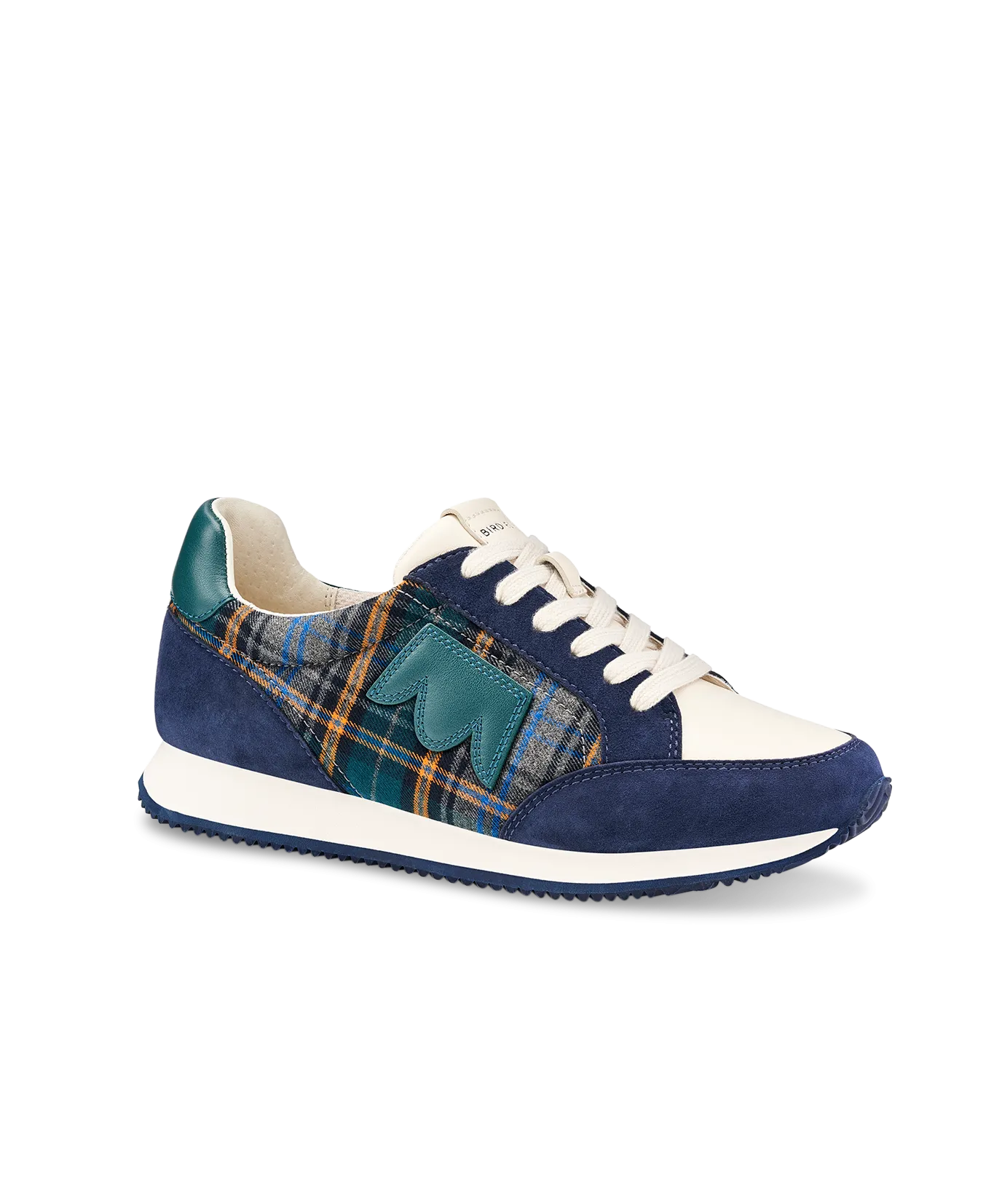 The Roadrunner - Navy Plaid Suede True Grip