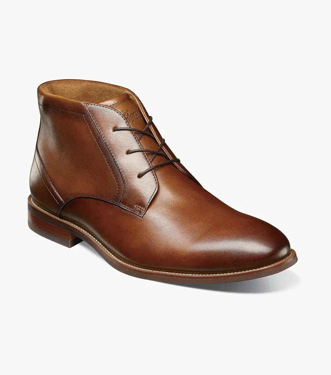 Smart Loafers Rucci Plain Toe Chukka Boot-Cognac | Florsheim