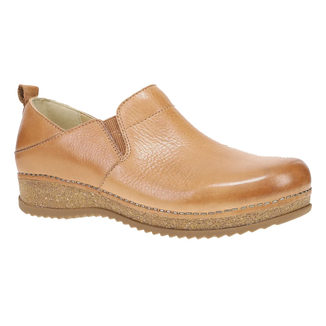 Dansko Meara Womens Shoes TanWaxyMilled