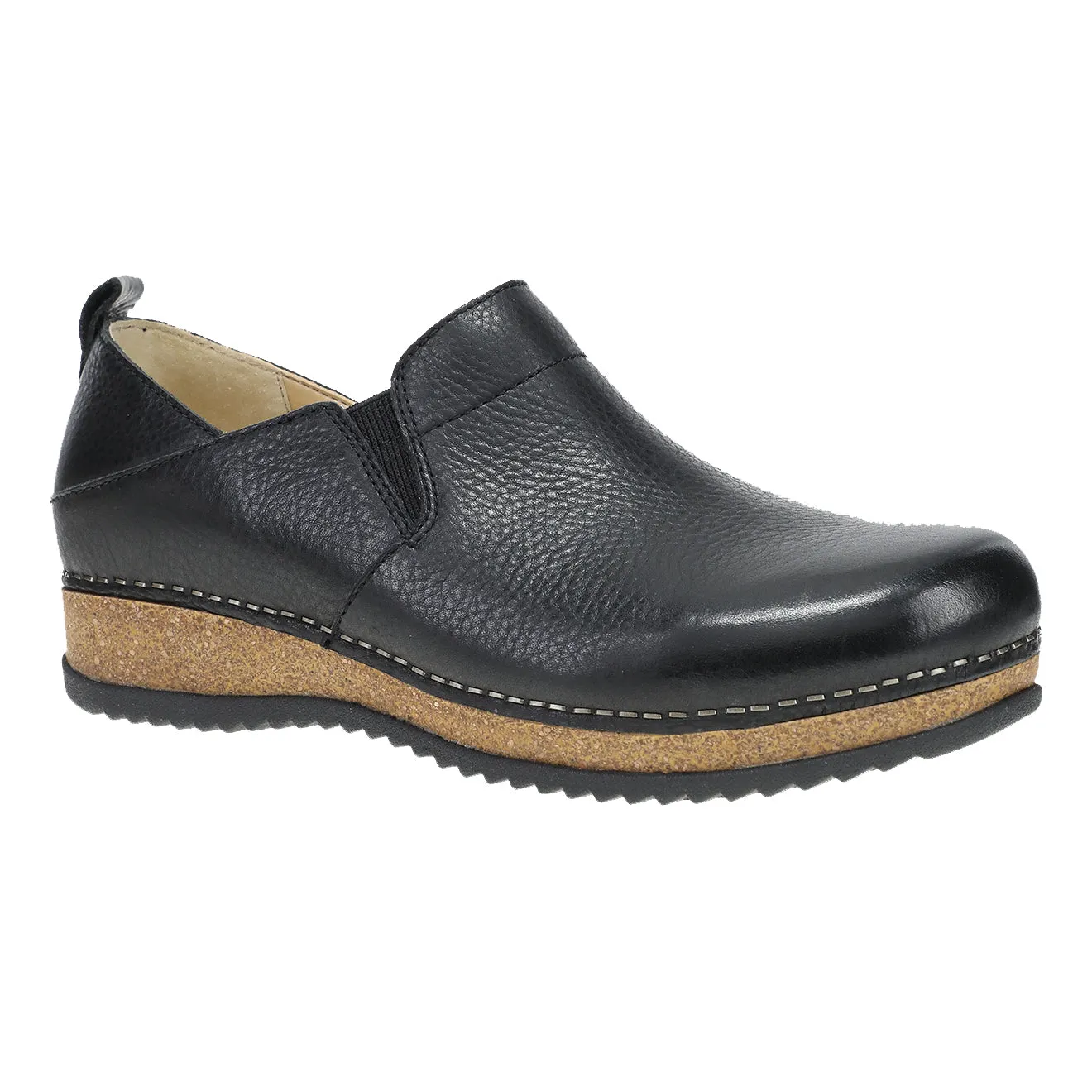 Dansko Meara Womens Shoes Black Waxy Milled