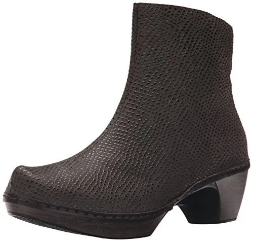 Naot Almeria Ankle Bootie Womens Shoes Brown Croc Leather