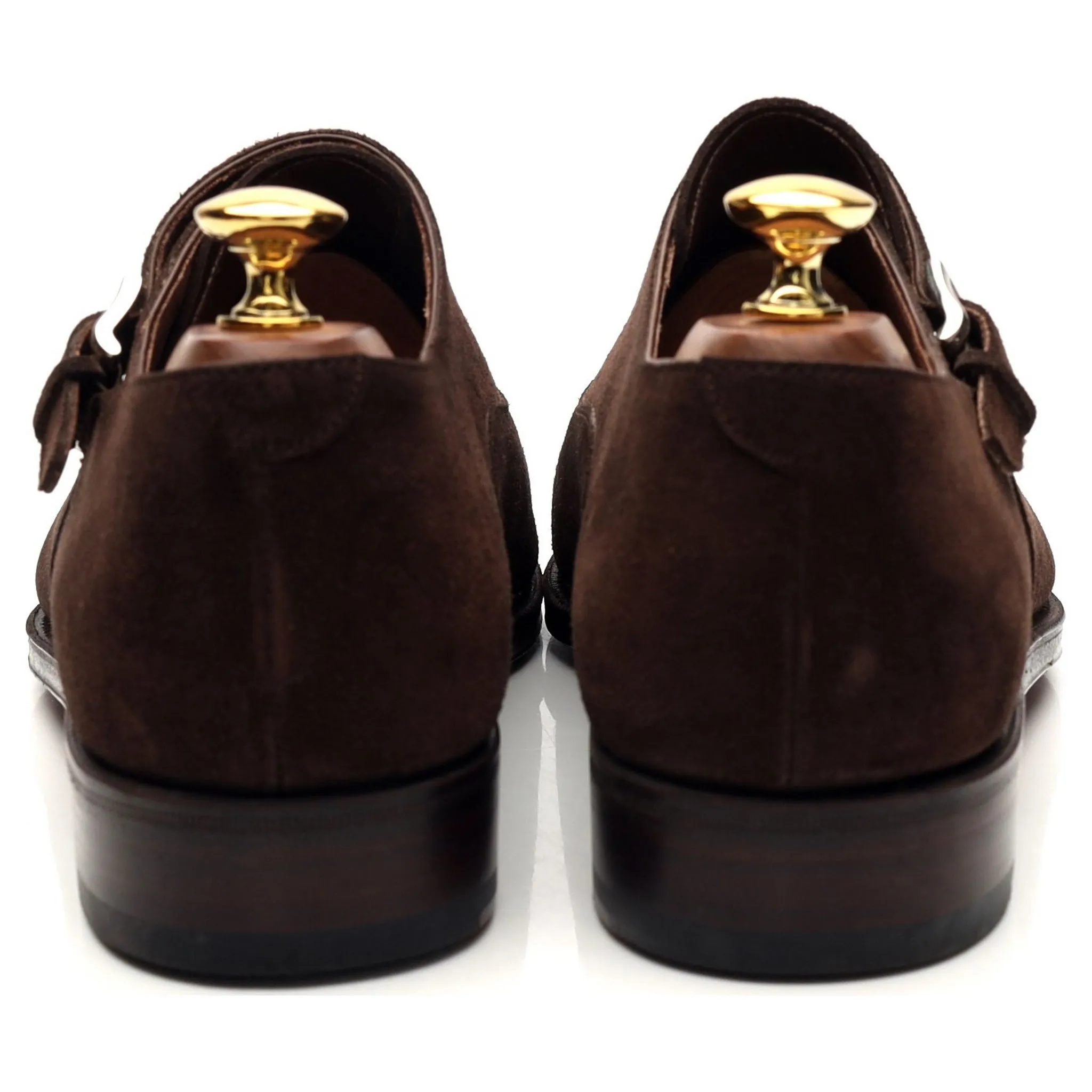 Smooth Fit '80425' Dark Brown Suede Monk Strap UK 7 - 12