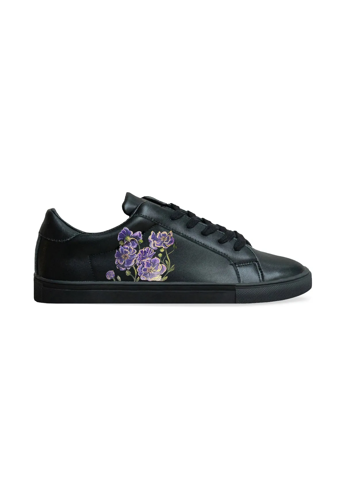 Snappy design Cosmos Flower Black Sneaker