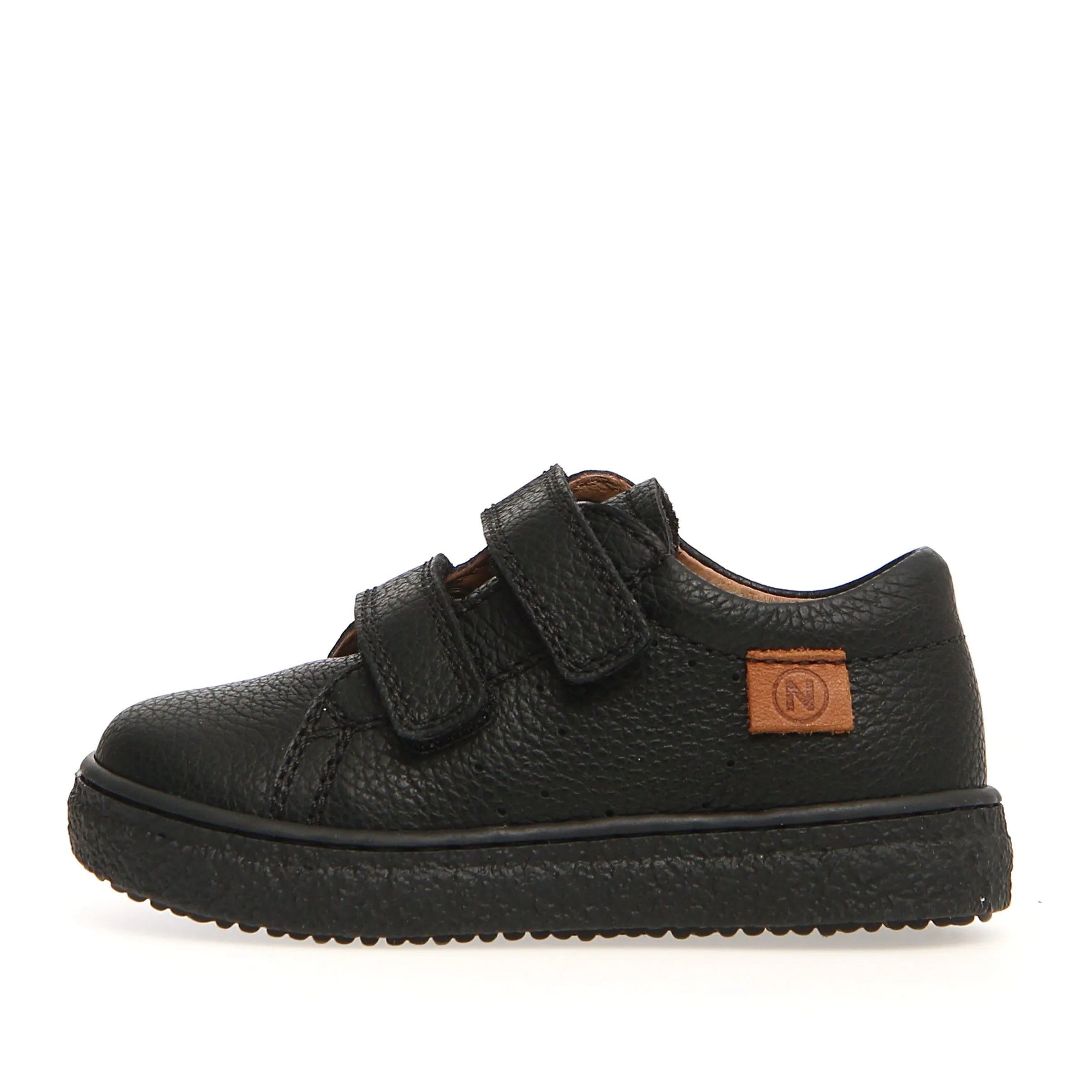 Sneakers Naturino Boy's & Girl's Carex Sneakers, Pebbled Black