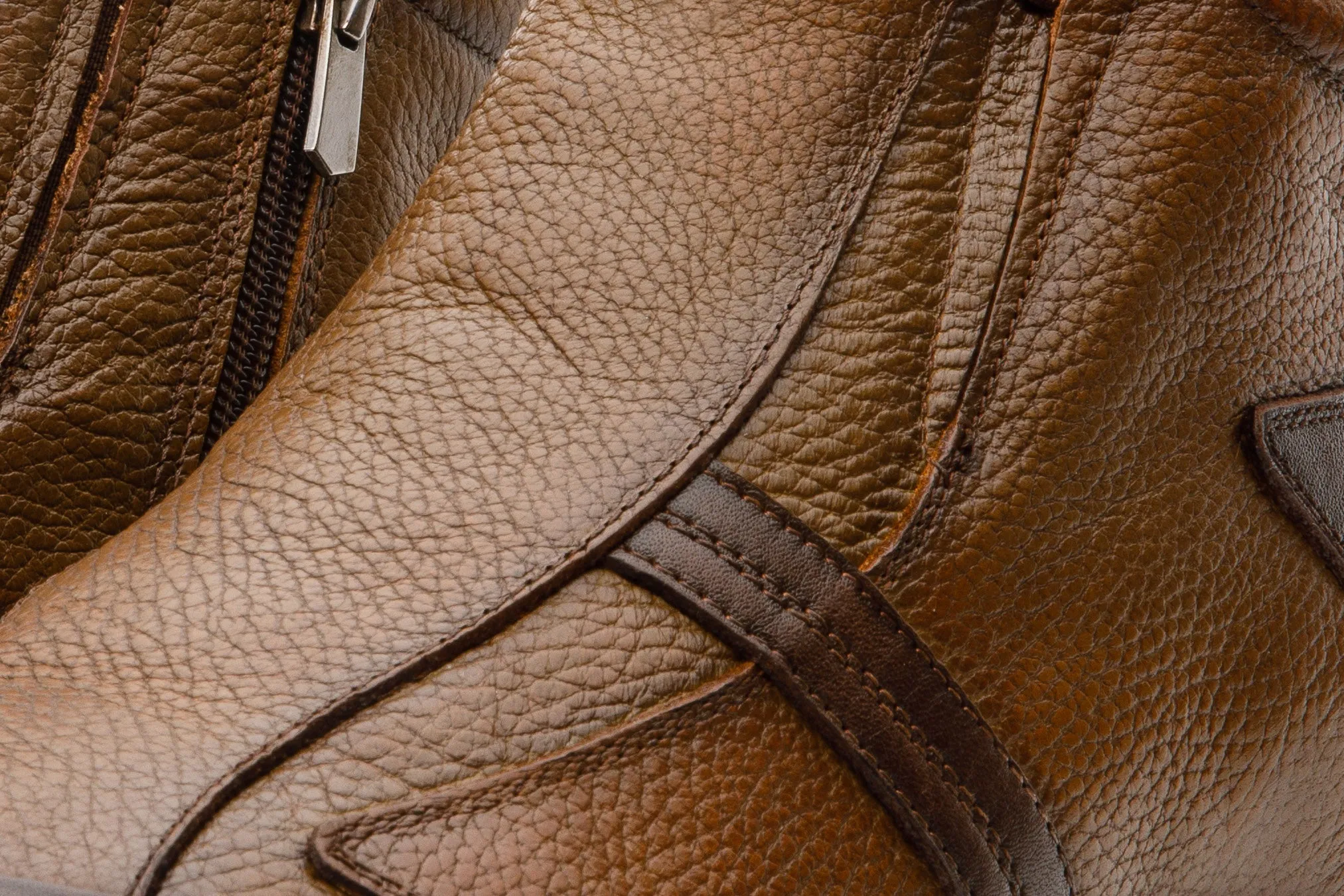 Snow-Step The Montreal Brown Leather Casual Zip-Up Ankle Men Boot