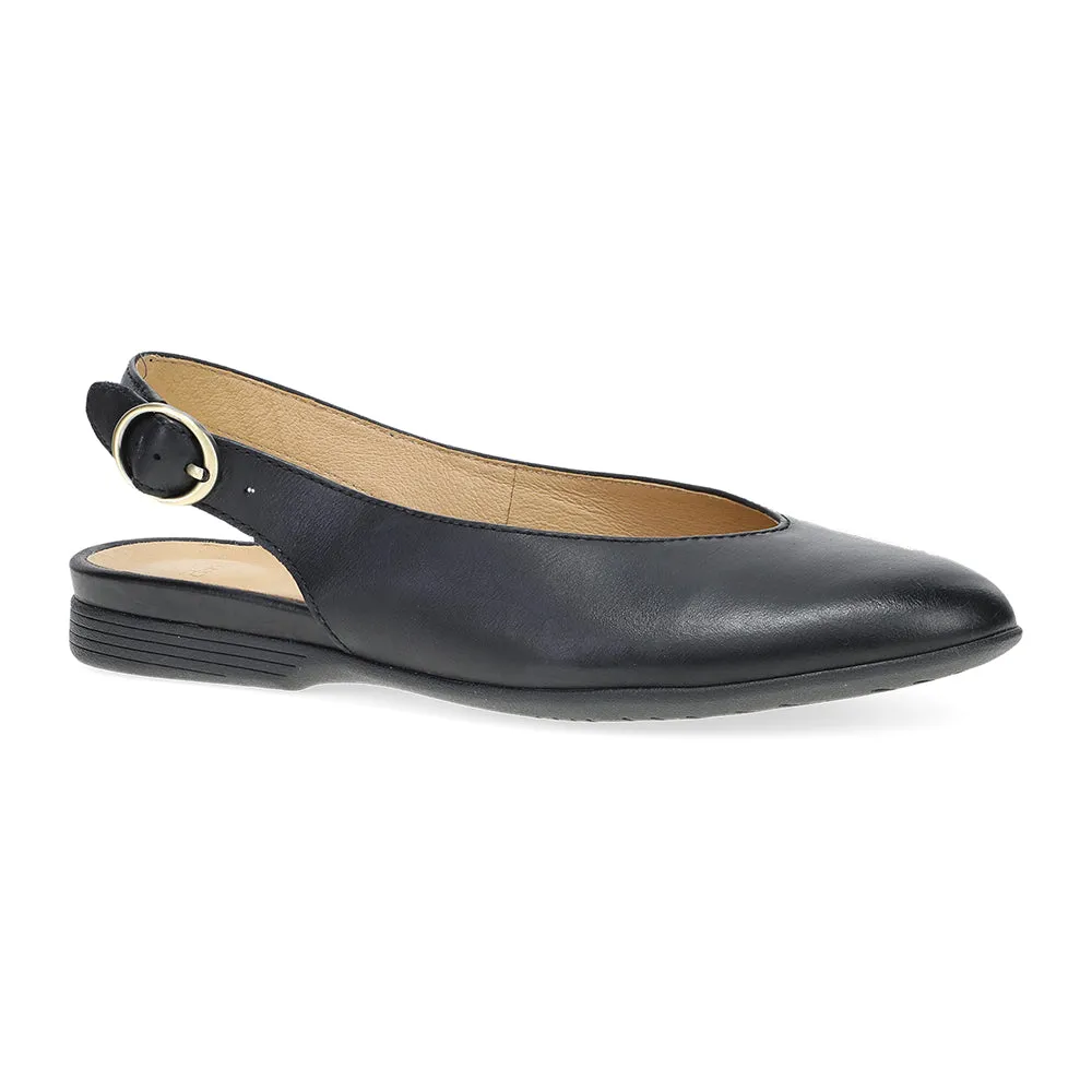 Dansko Lea Womens Shoes BlackBurnishedNappa