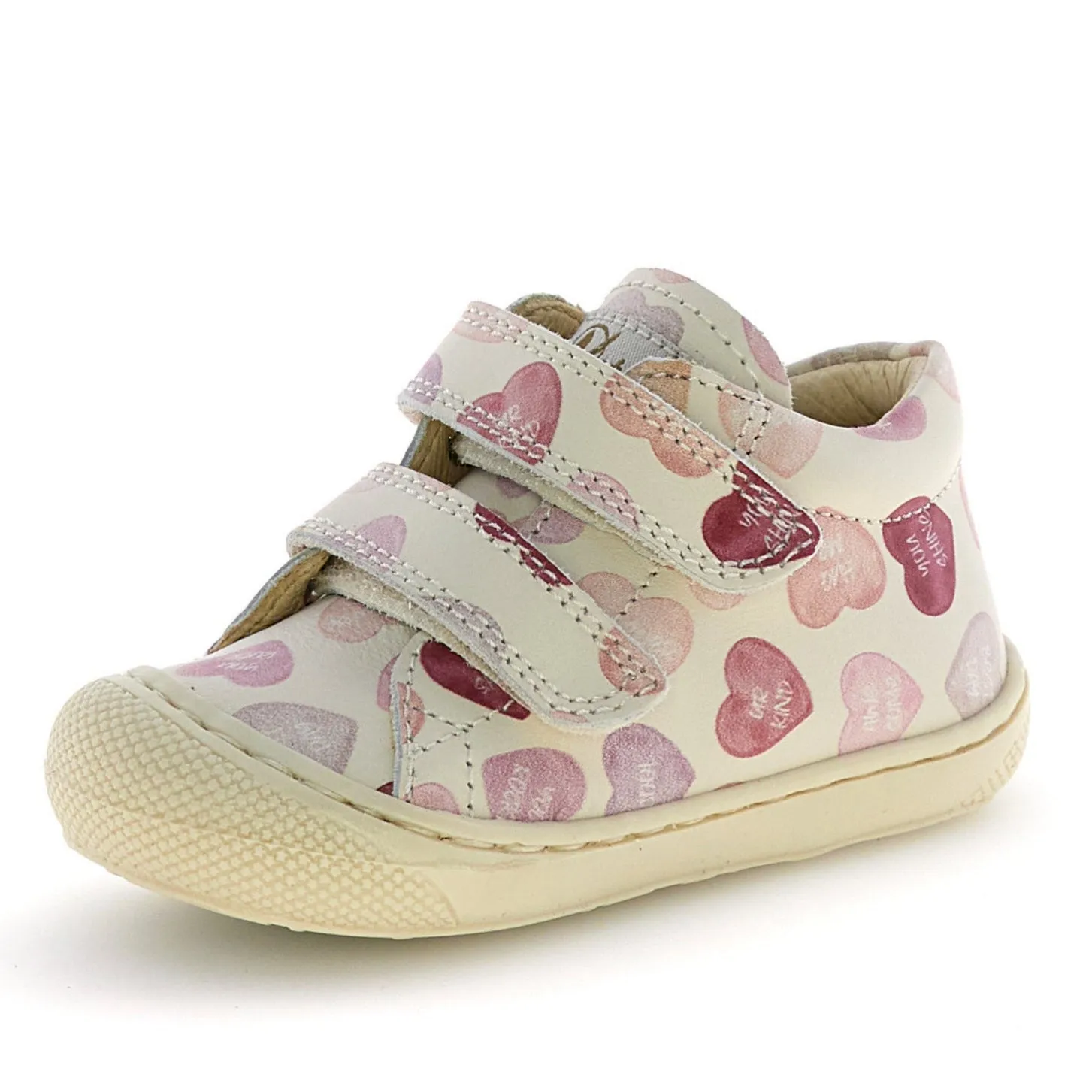 Naturino Girl's Cocoon Hearts Casual Shoes - Milk Middle - school - sized shoes Baby fashion