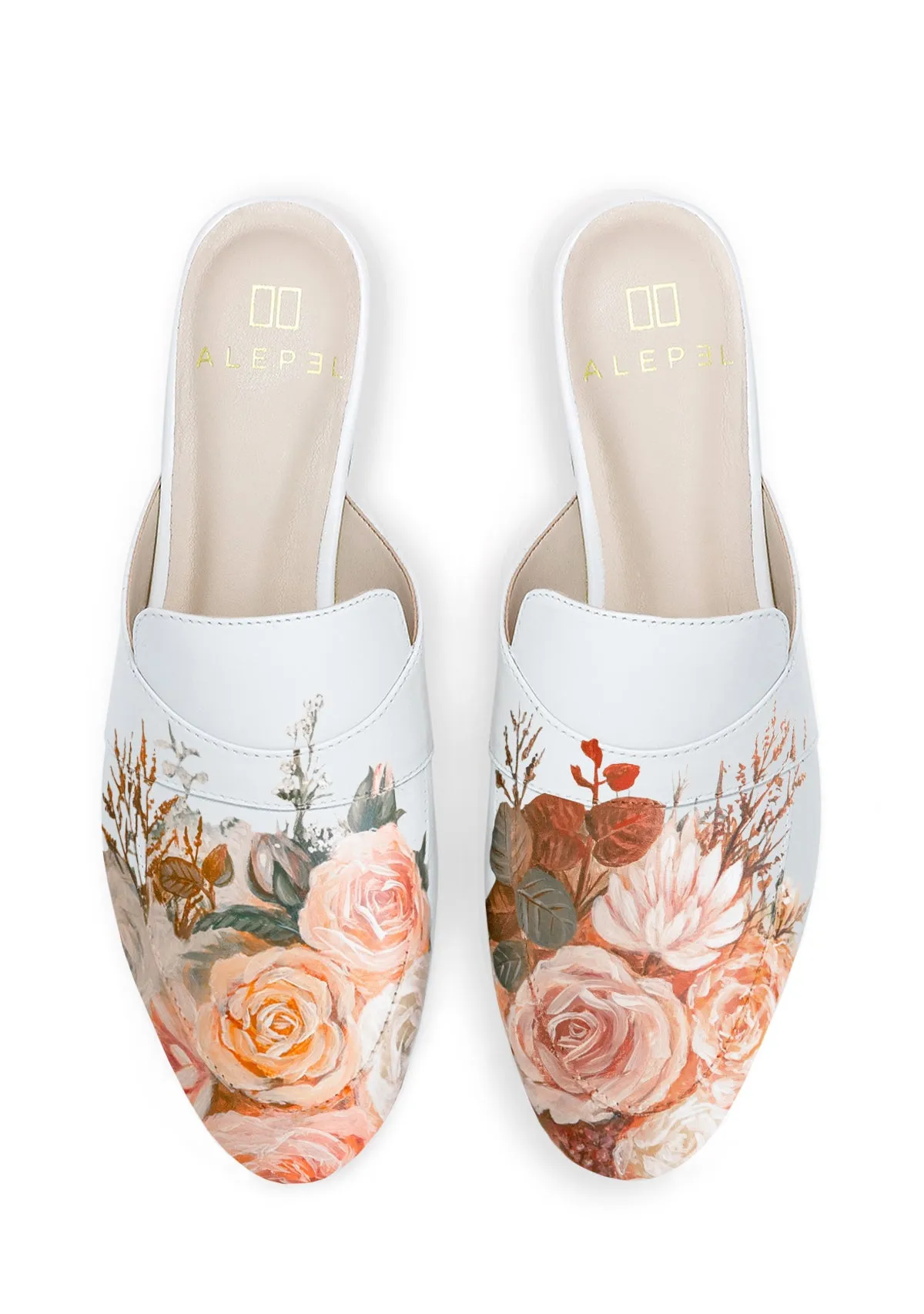 Quick Travel Chill Fit Footwear Bridal Bouquet White Mule