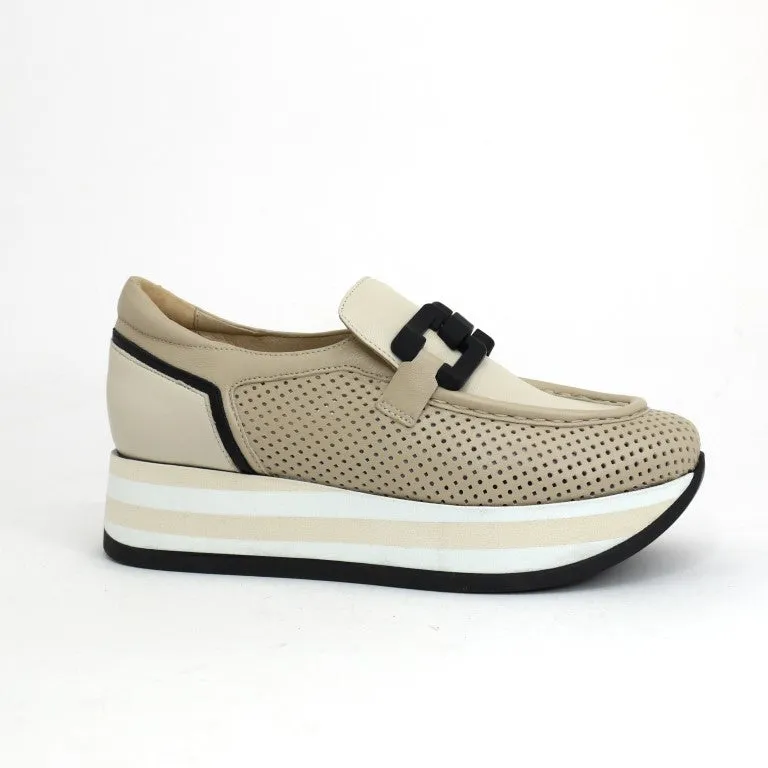 SOFTWAVES CHRYS - ALMOND stretchy design