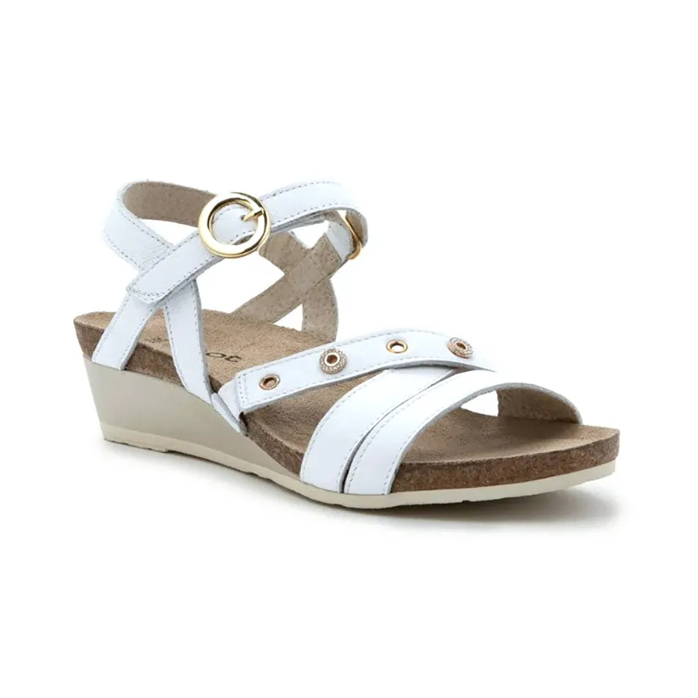 Naot Sparkle Sandal Womens Shoes White Leather