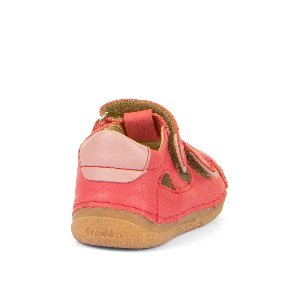 Sports Wear Froddo Girl's Paix Up Double Sandals - Coral