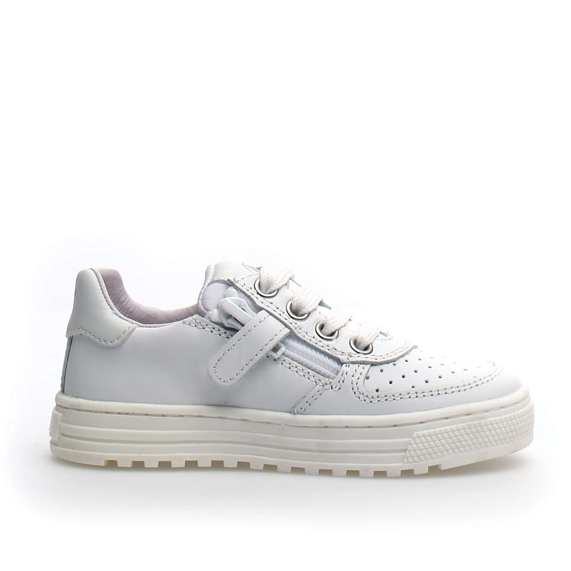 Sports Wear Naturino Girl's & Boy's Hess Zip Sneakers - White