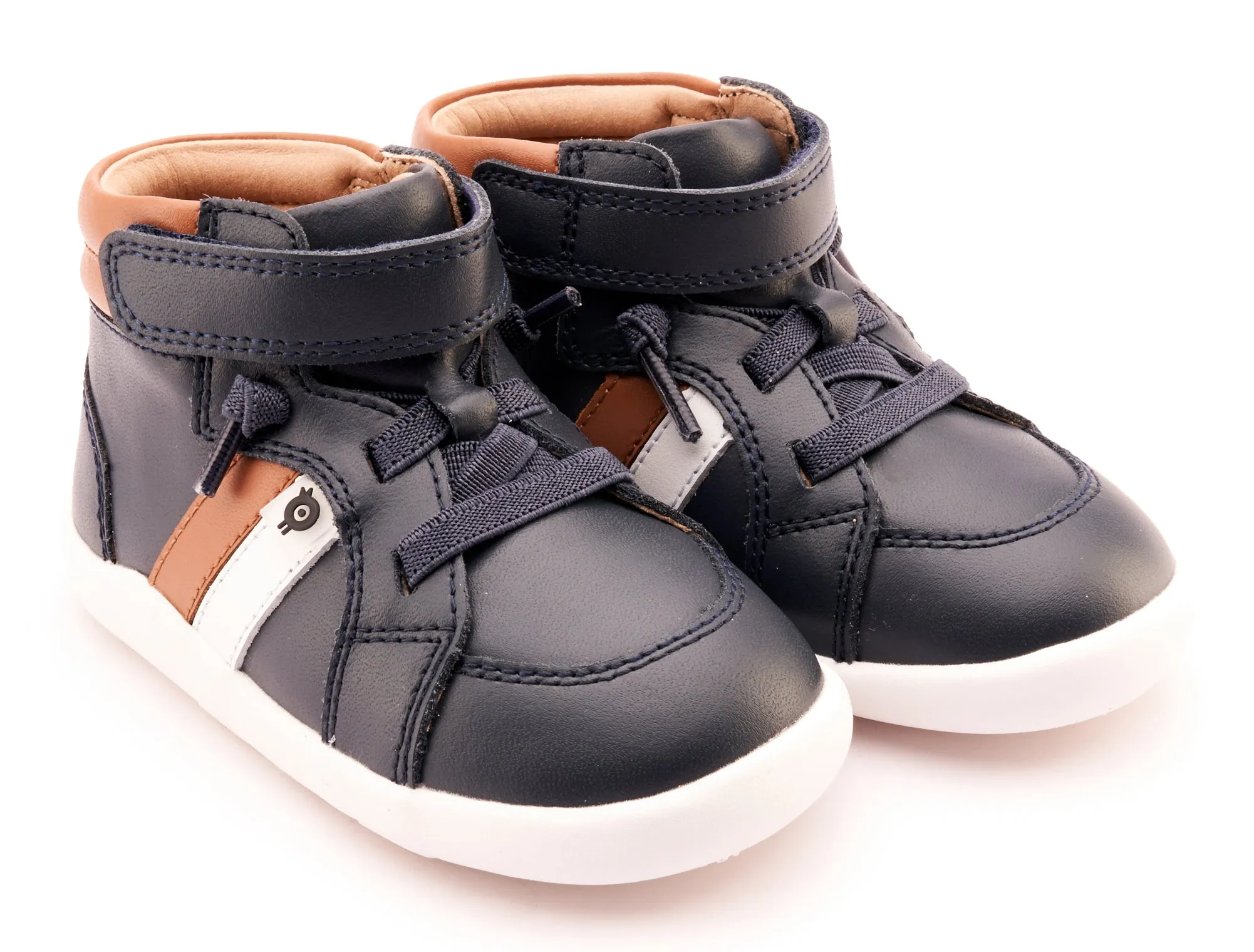 Sports Wear Old Soles Boy's and Girl's 8044 Tar Ground Casual Shoes - Navy / Tan / Snow