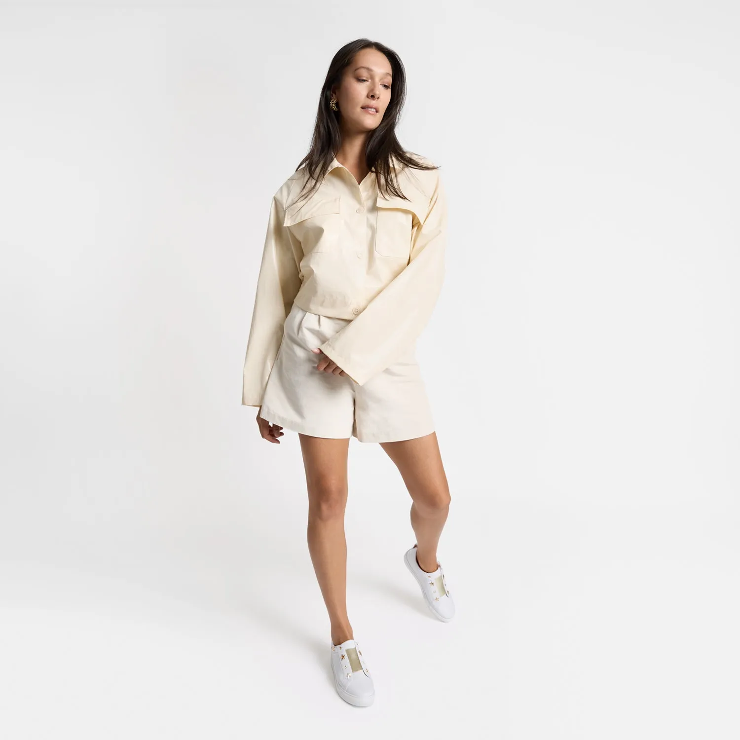 Sporty Heels Felix Sneaker | White leather