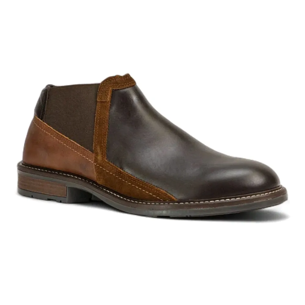 Naot Business Low Boot (80026) Mens Shoes French Roast/Saddle Brown/Seal Brown