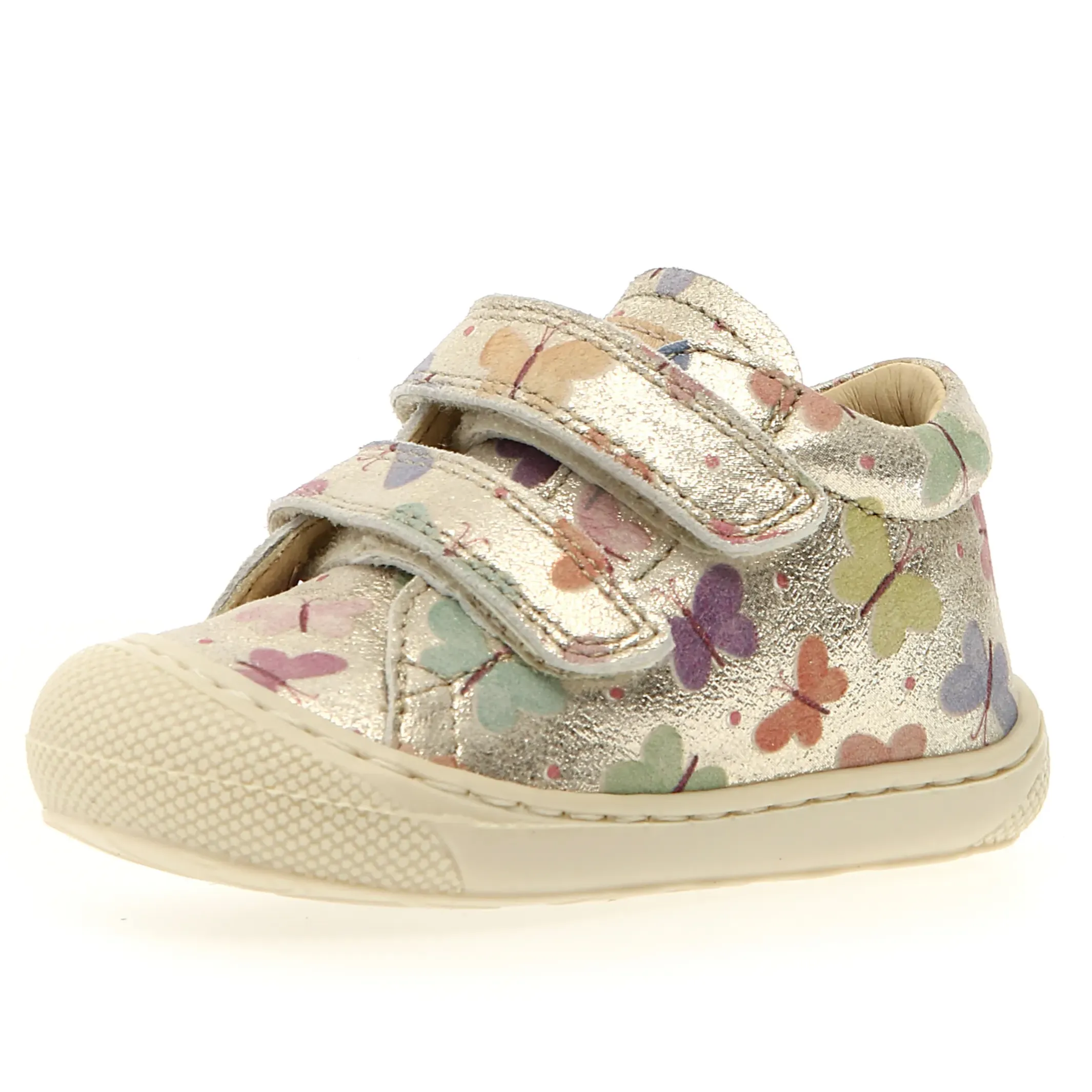 Naturino Girl's Cocoon Vl Casual Shoes - Platinum Butterfly Boys' clothing Spring kids' outfits