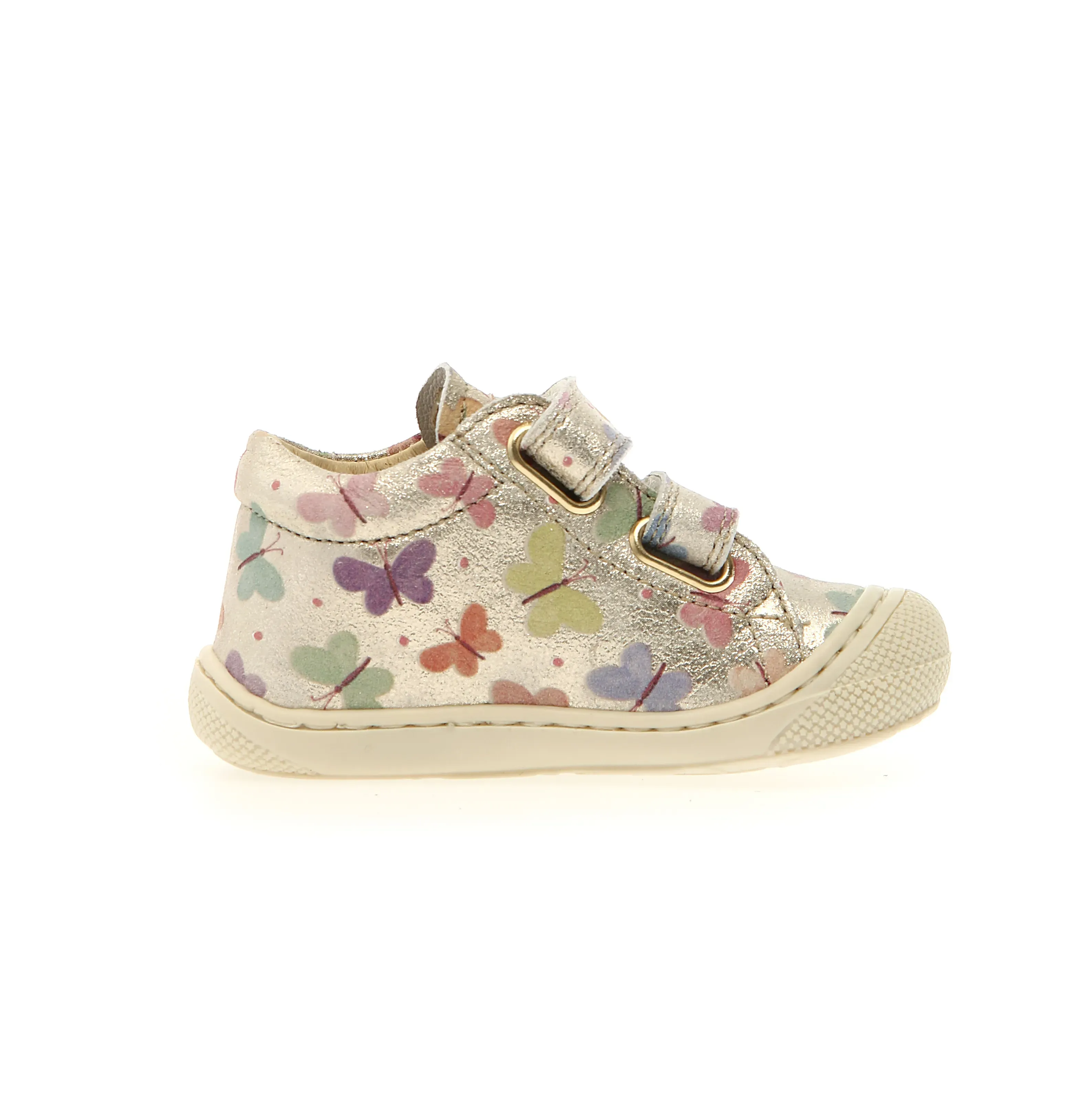 spring shoes Naturino Girl's Cocoon Vl Casual Shoes - Platinum Butterfly