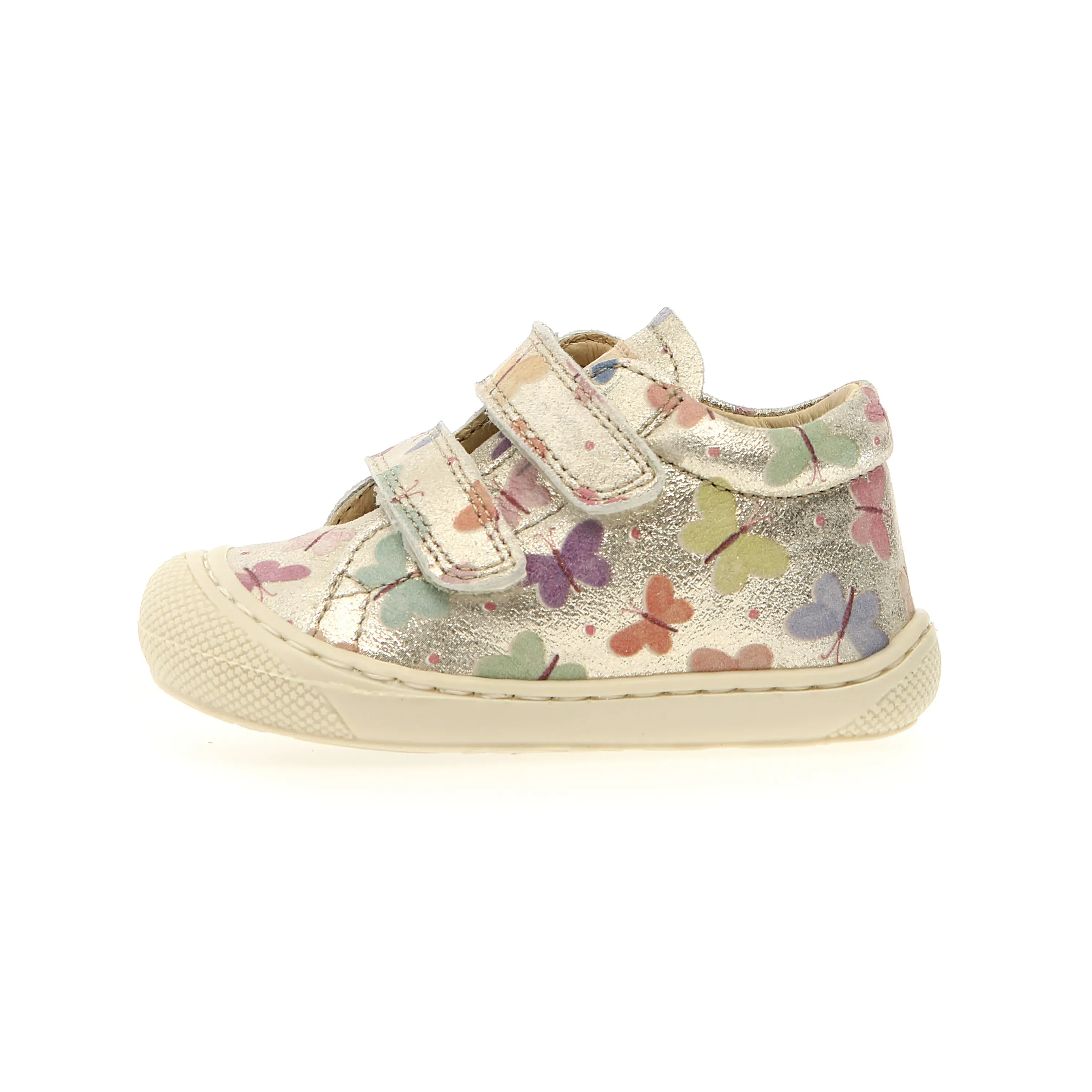 spring shoes Naturino Girl's Cocoon Vl Casual Shoes - Platinum Butterfly