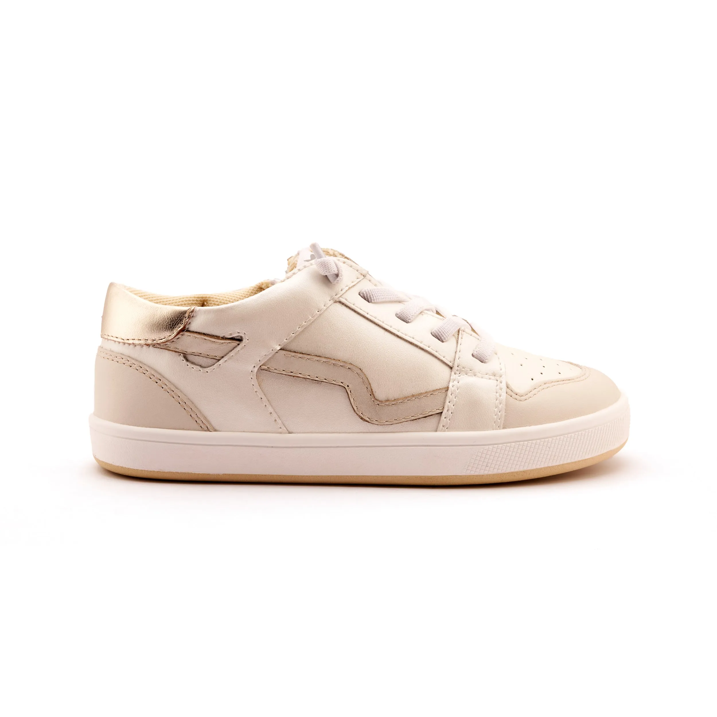 spring shoes Old Soles Girl's Field Runner Casual Shoes - Nacardo Blanco / Vanilla / Gold
