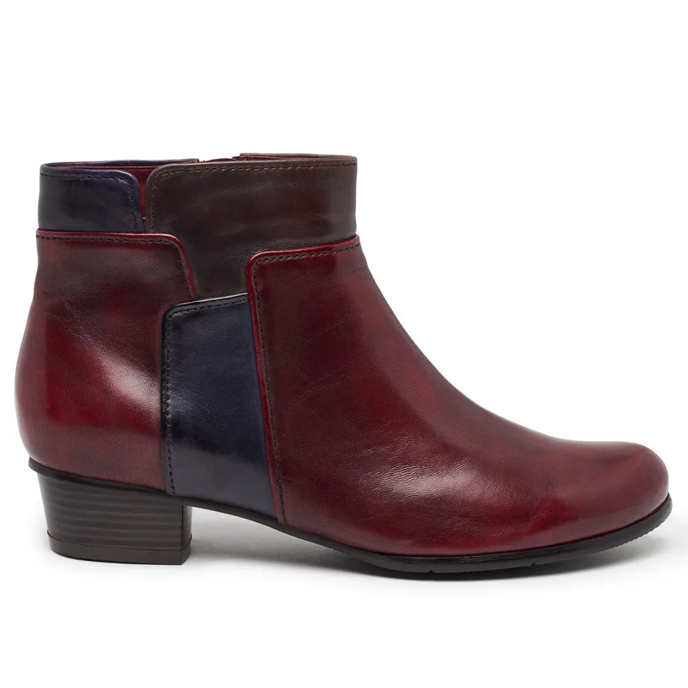 Regarde Le Ciel Stefany-373 Womens Shoes Glove Sangria/Vino/Melanzana