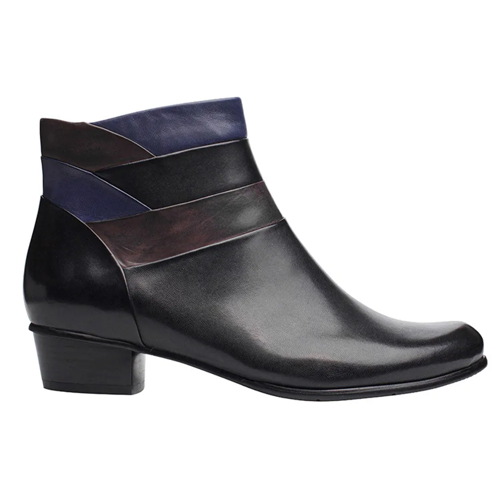 Regarde Le Ciel Stefany-390 Womens Shoes Black/Muddy/Melanzana