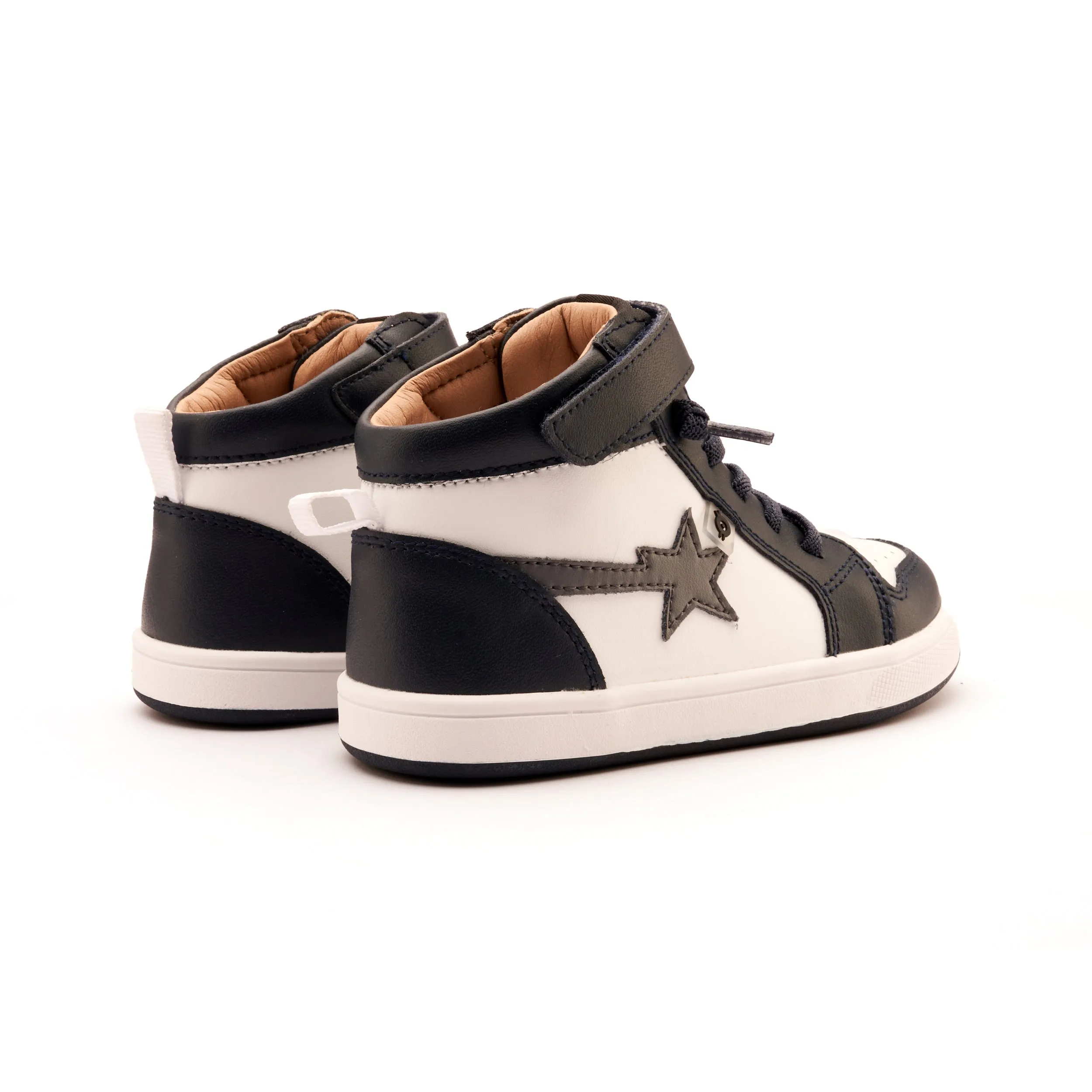 Strap Details Old Soles Boy's and Girl's Team-Star Casual Shoes - Navy / Snow / Shadow