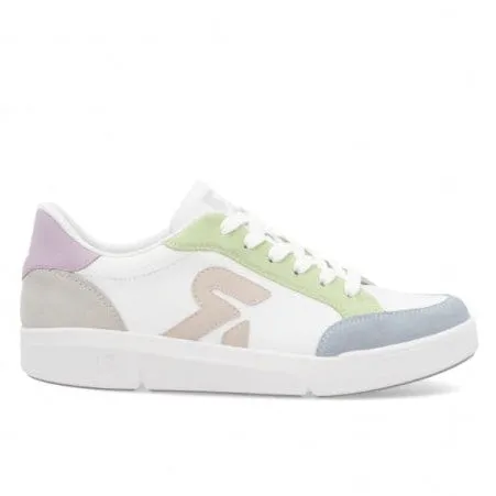 Streamlined materials RIEKER DAMEN SNEAKER - 4190981 - WHITE MULTI