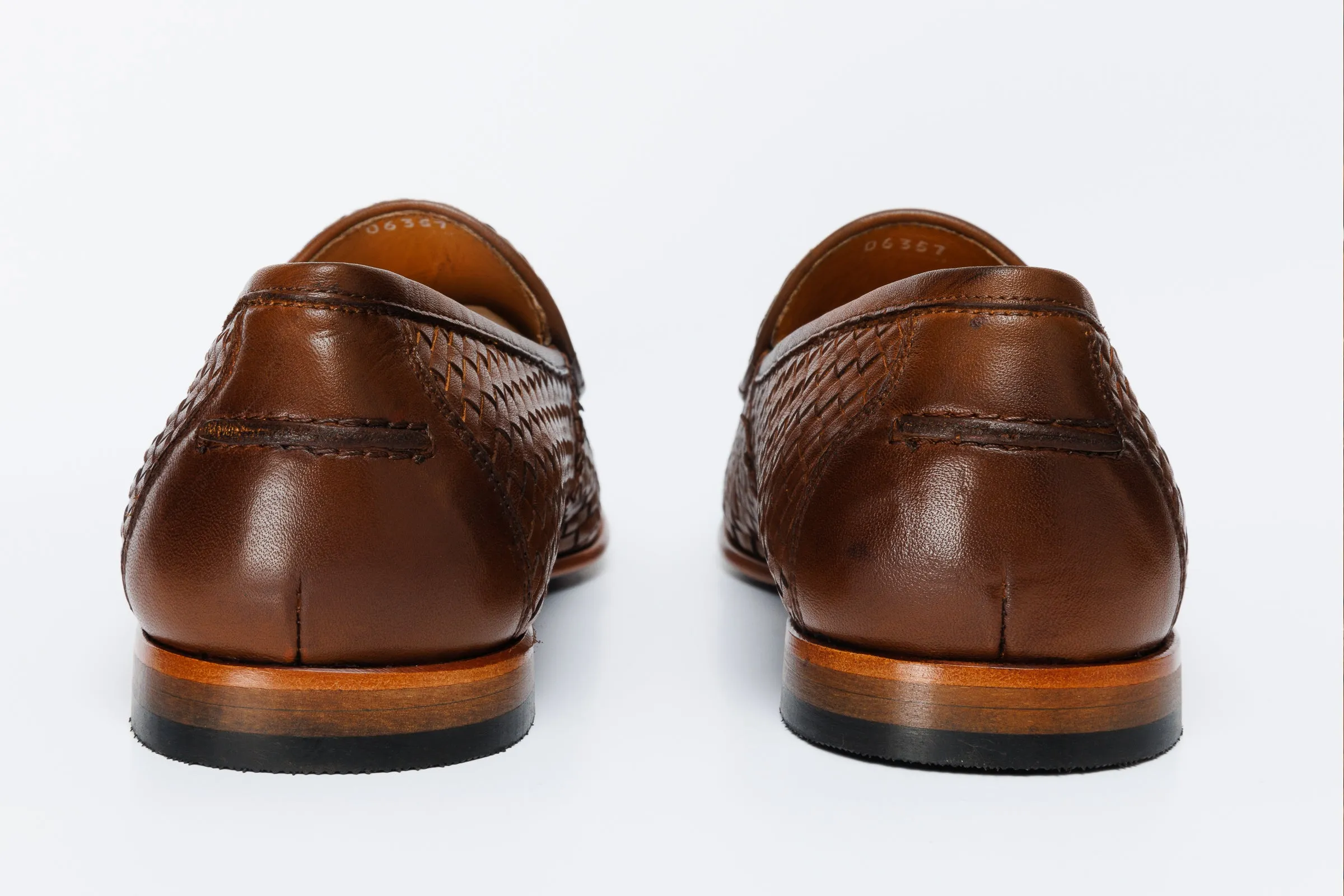 Street-Edge The Mclean Shoe Tan Woven Tassel Loafer Men  Shoe