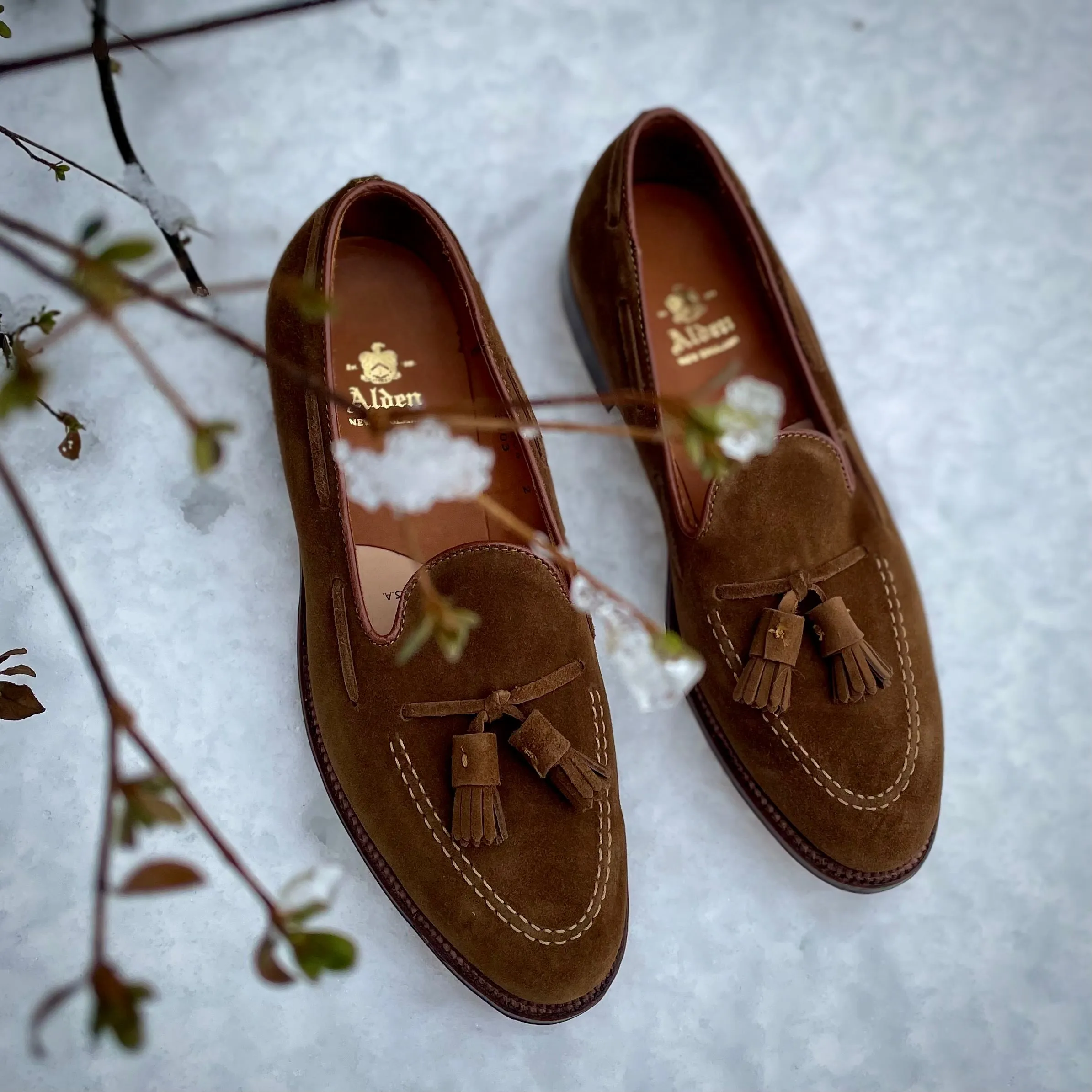Style Icon 3403 - Tassel Loafer in Snuff Suede