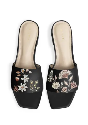 Mocha Mousse Black Square Effortless Footwear