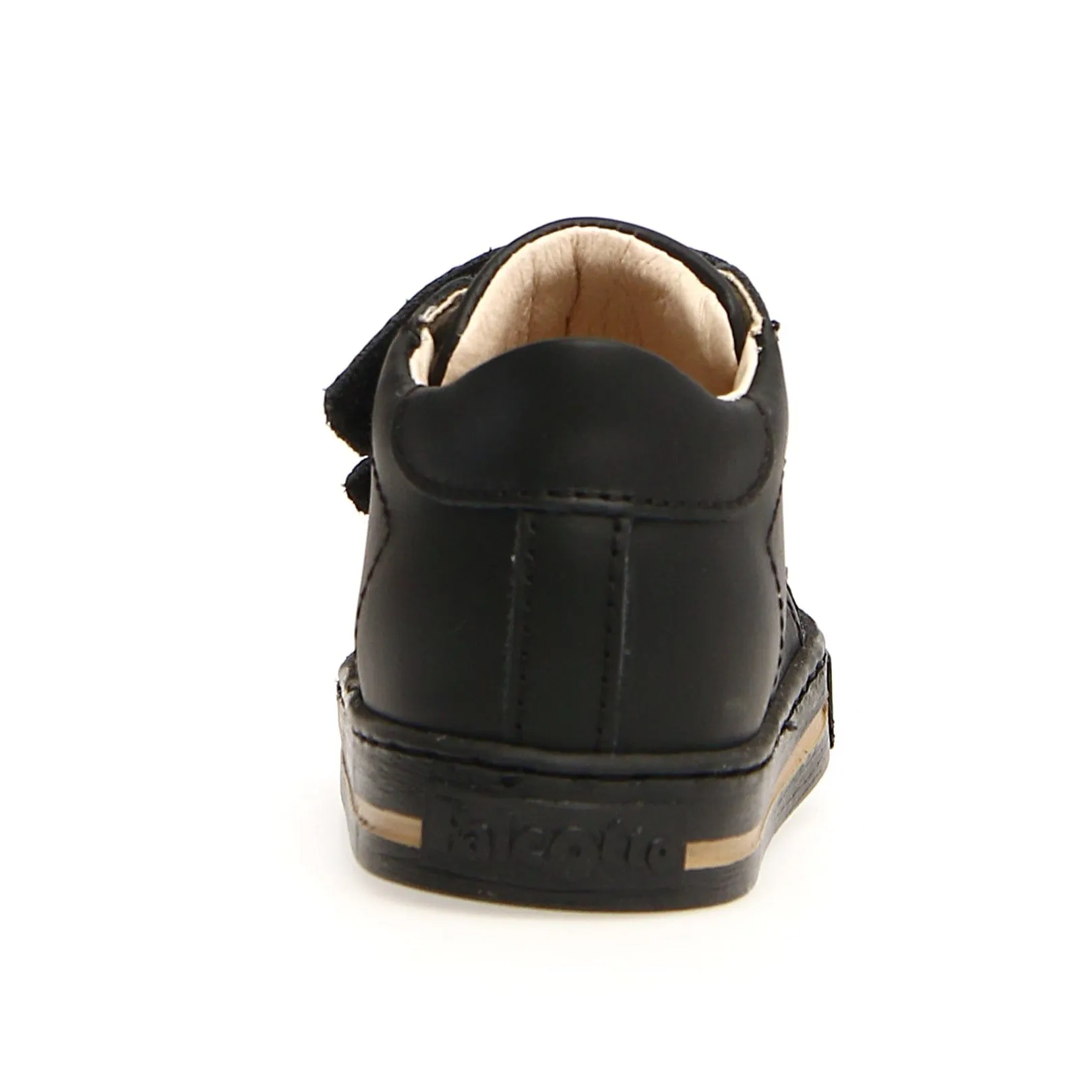 Stylish Kids Falcotto Boy's and Girl's  Venus VI Star Sneaker Shoes, Black - Taupe