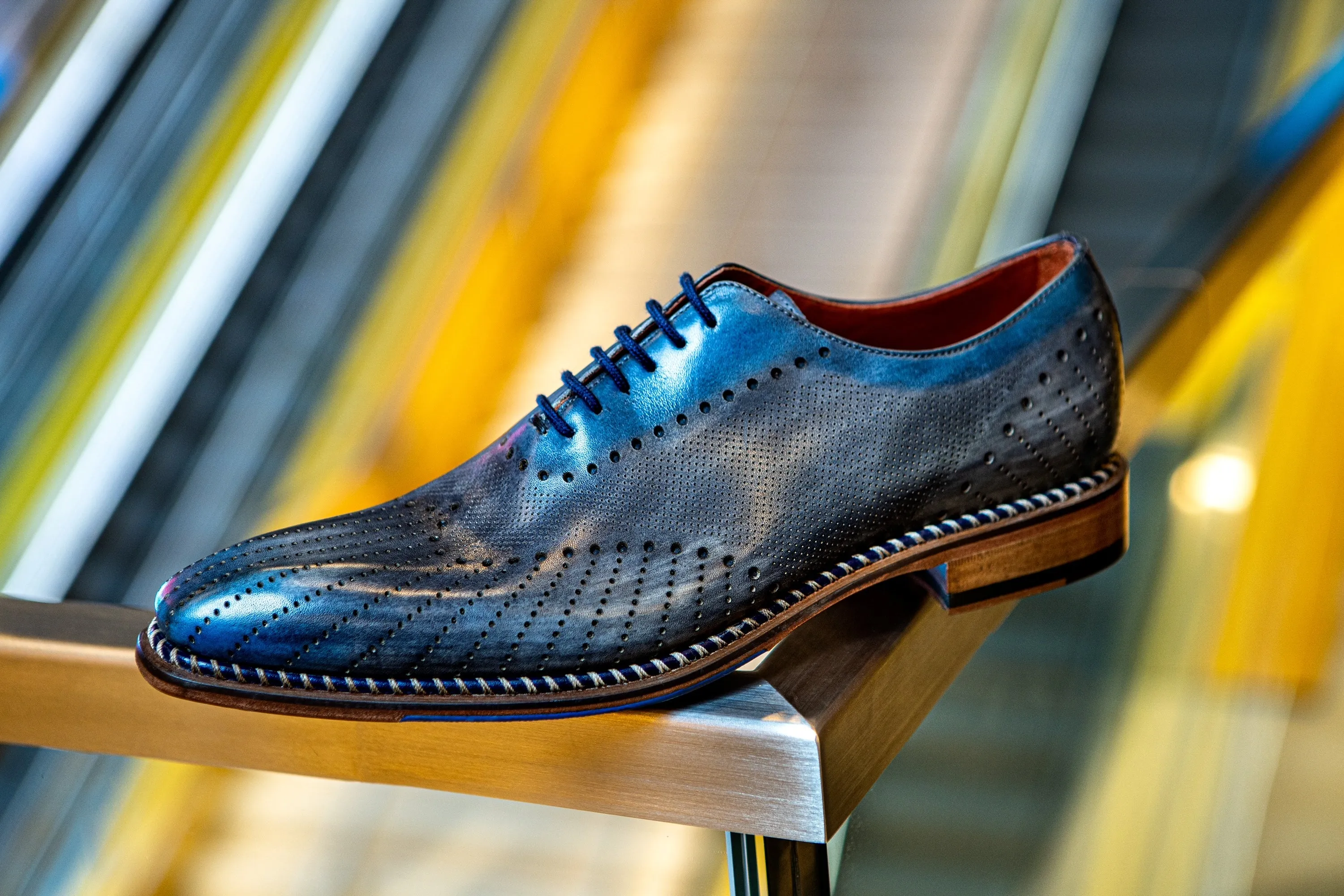 Stylish Ties VELOCE  ANTRACITE CELESTE OXFORD