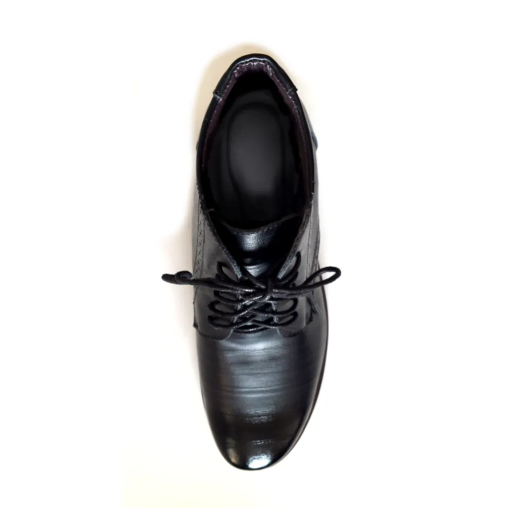 Suede Finish The Barrister's Boots in Black