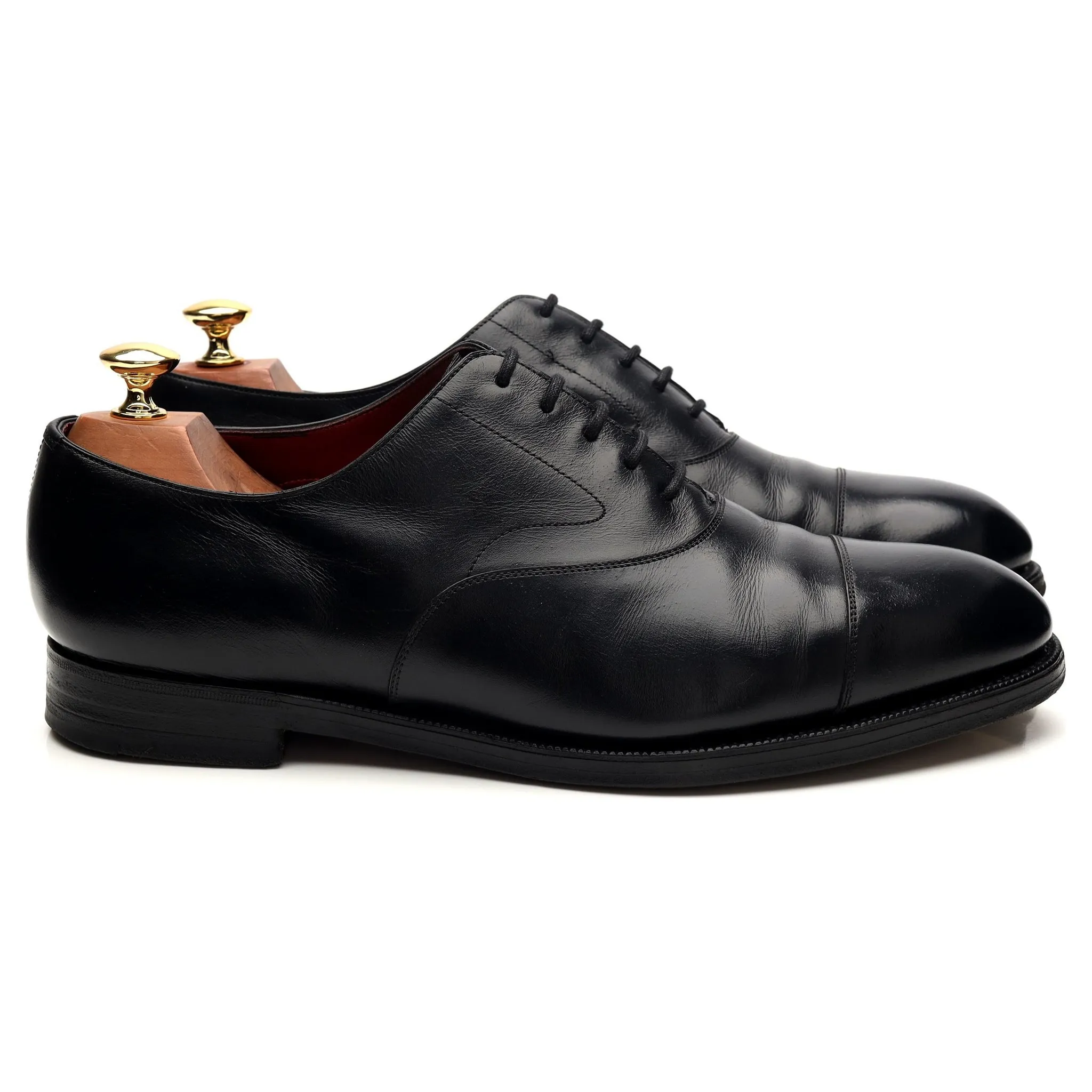 Durable Finish Kurt Geiger 'Chelsea' Navy Blue Leather Oxford UK 9 F